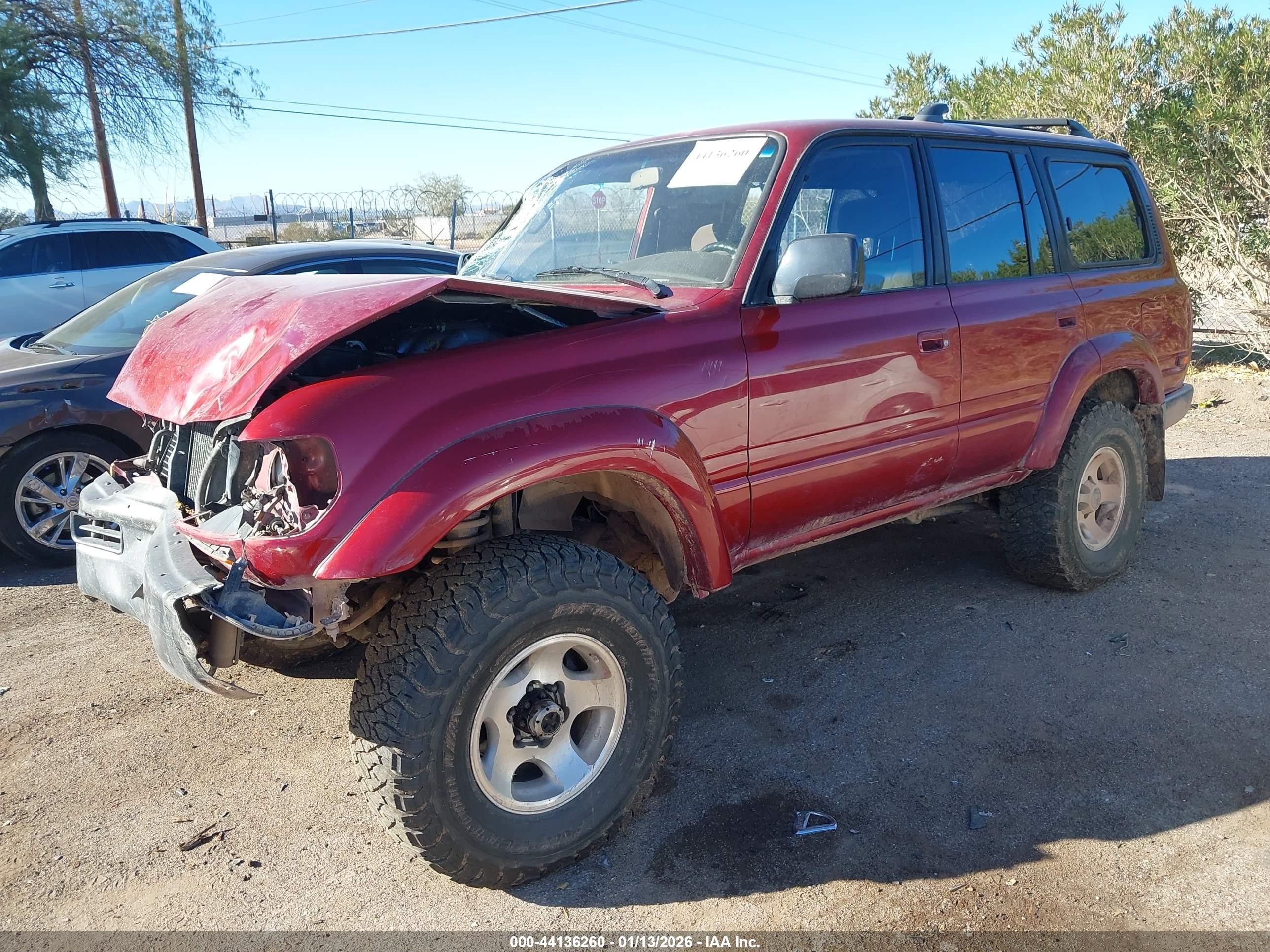 1995 Toyota Land Cruiser Dj81 Red vin: JT3DJ81W8R0093013