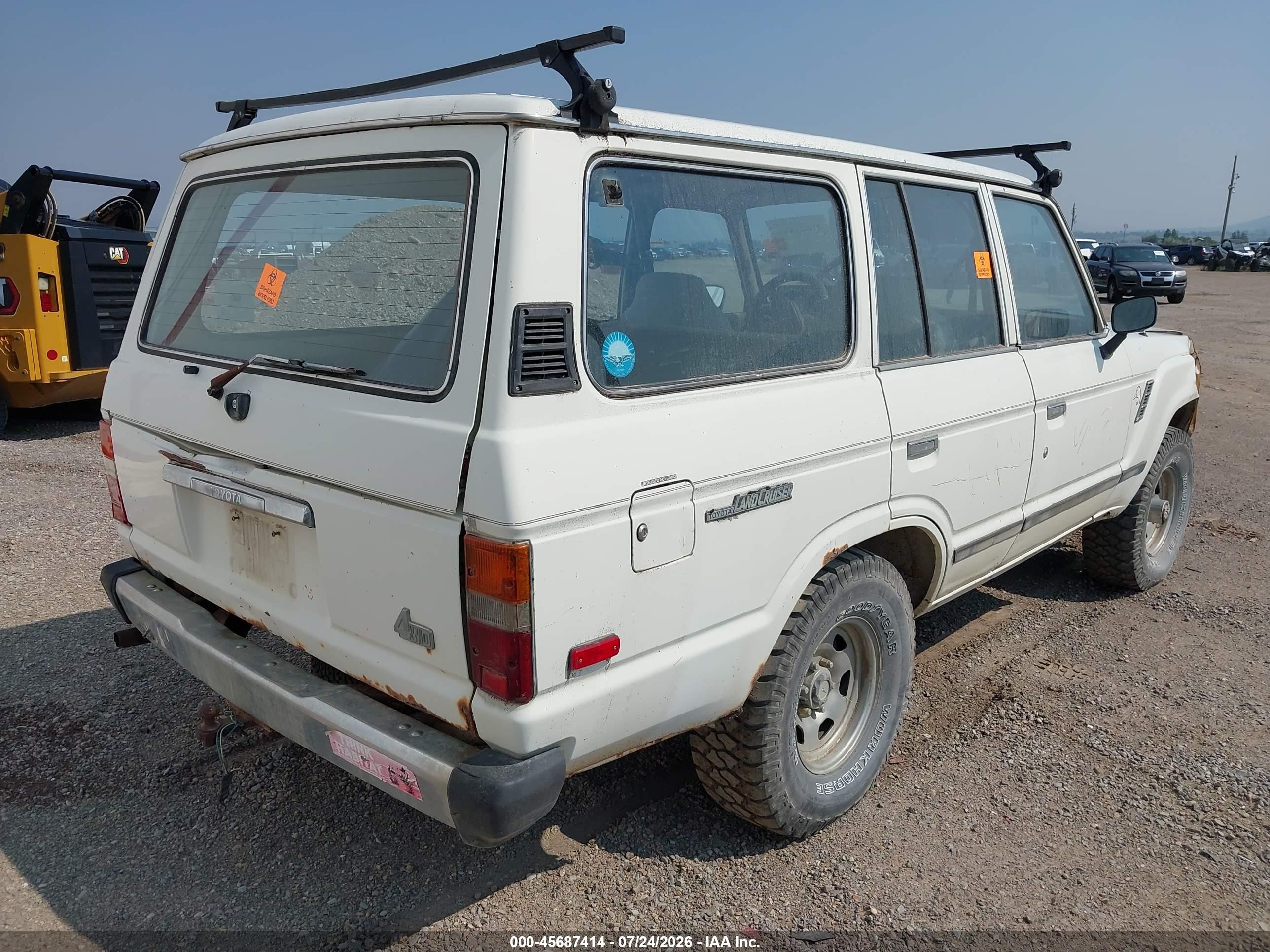 1984 Toyota Land Cruiser Fj60 White vin: JT3FJ60G8E0089514
