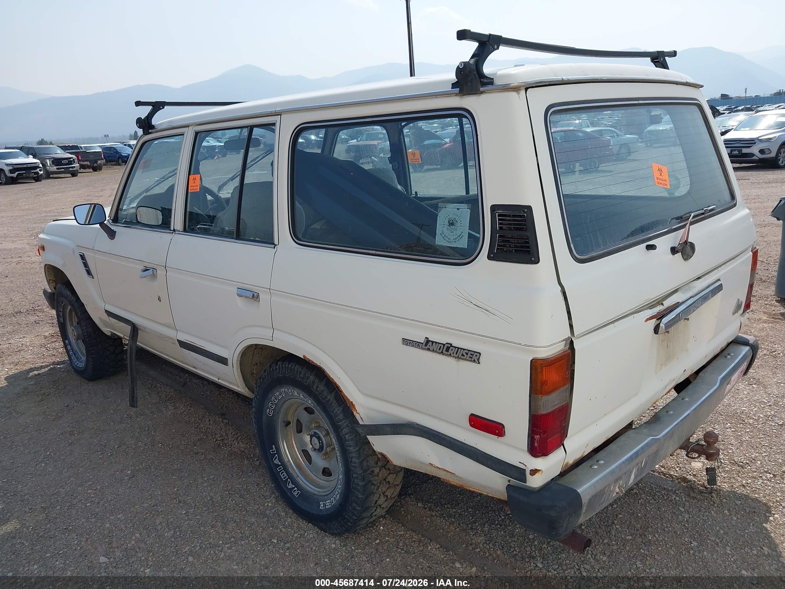 1984 Toyota Land Cruiser Fj60 White vin: JT3FJ60G8E0089514