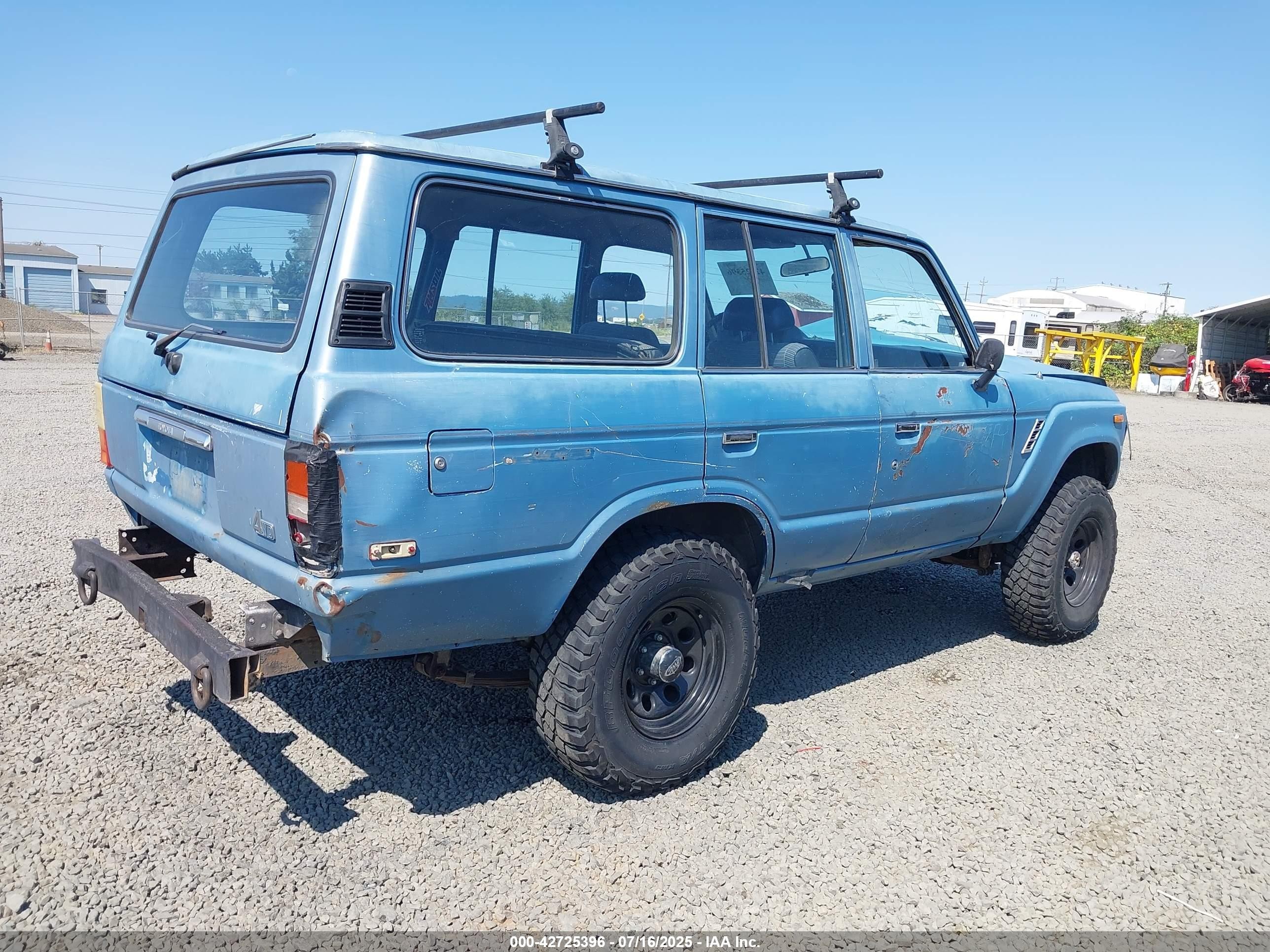 1984 Toyota Land Cruiser Fj60 Blue vin: JT3FJ60G9E0094429