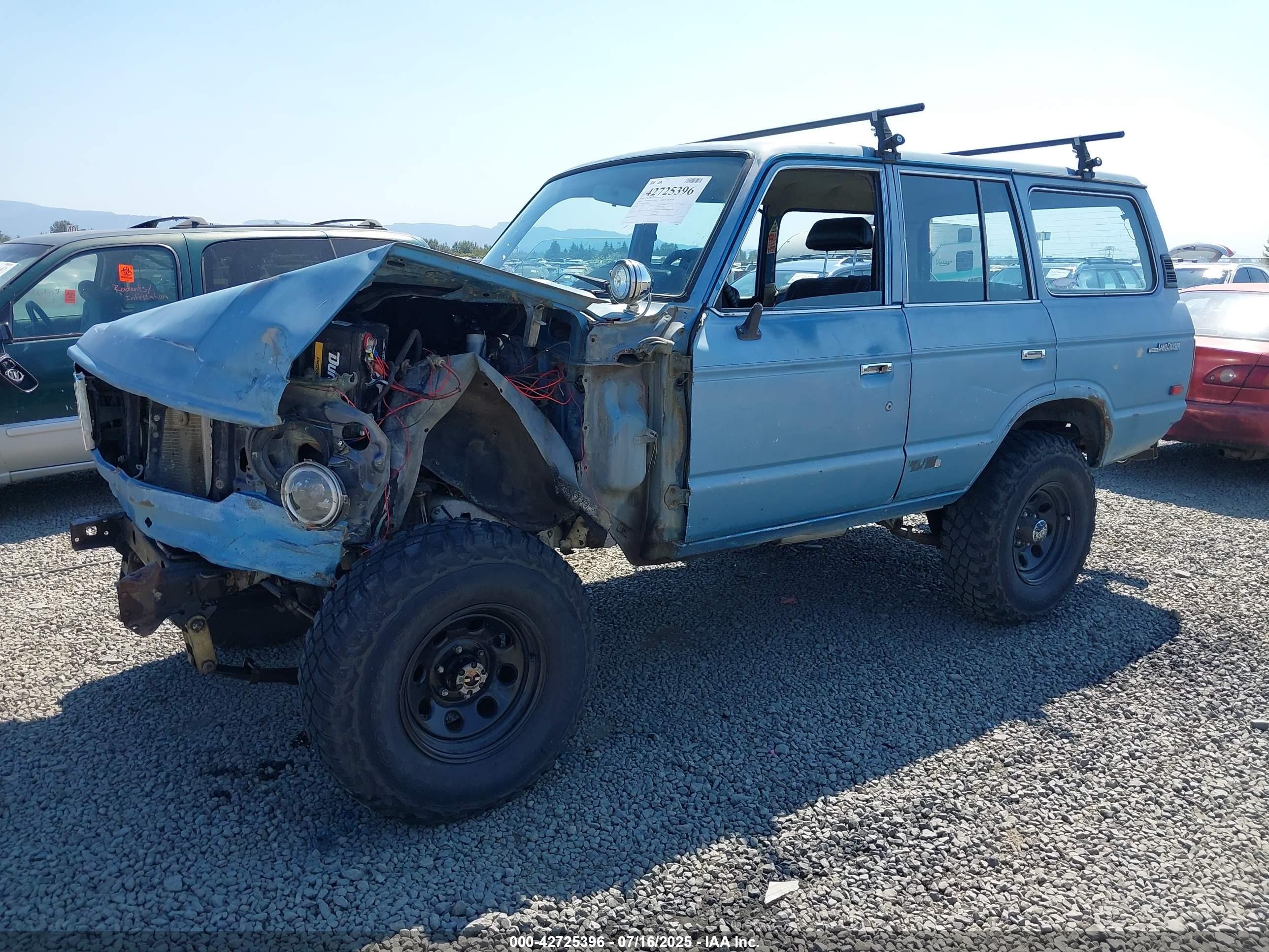 1984 Toyota Land Cruiser Fj60 Blue vin: JT3FJ60G9E0094429