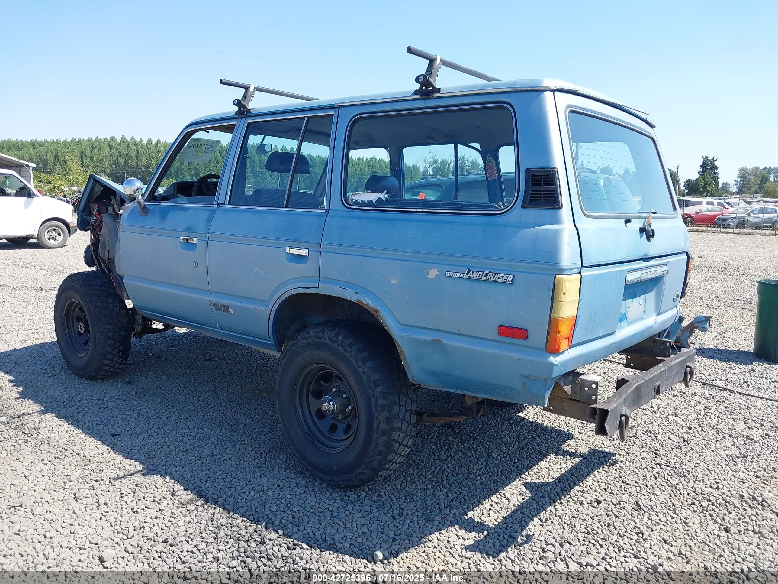1984 Toyota Land Cruiser Fj60 Blue vin: JT3FJ60G9E0094429