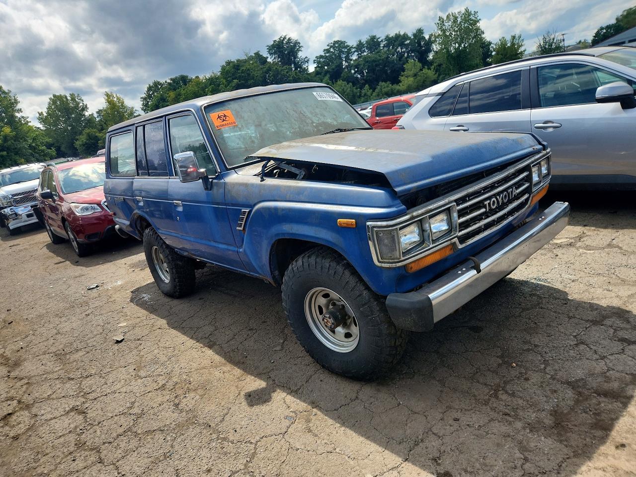 1989 Toyota Land Cruiser Fj62 Gx Blue vin: JT3FJ62G8K1114947