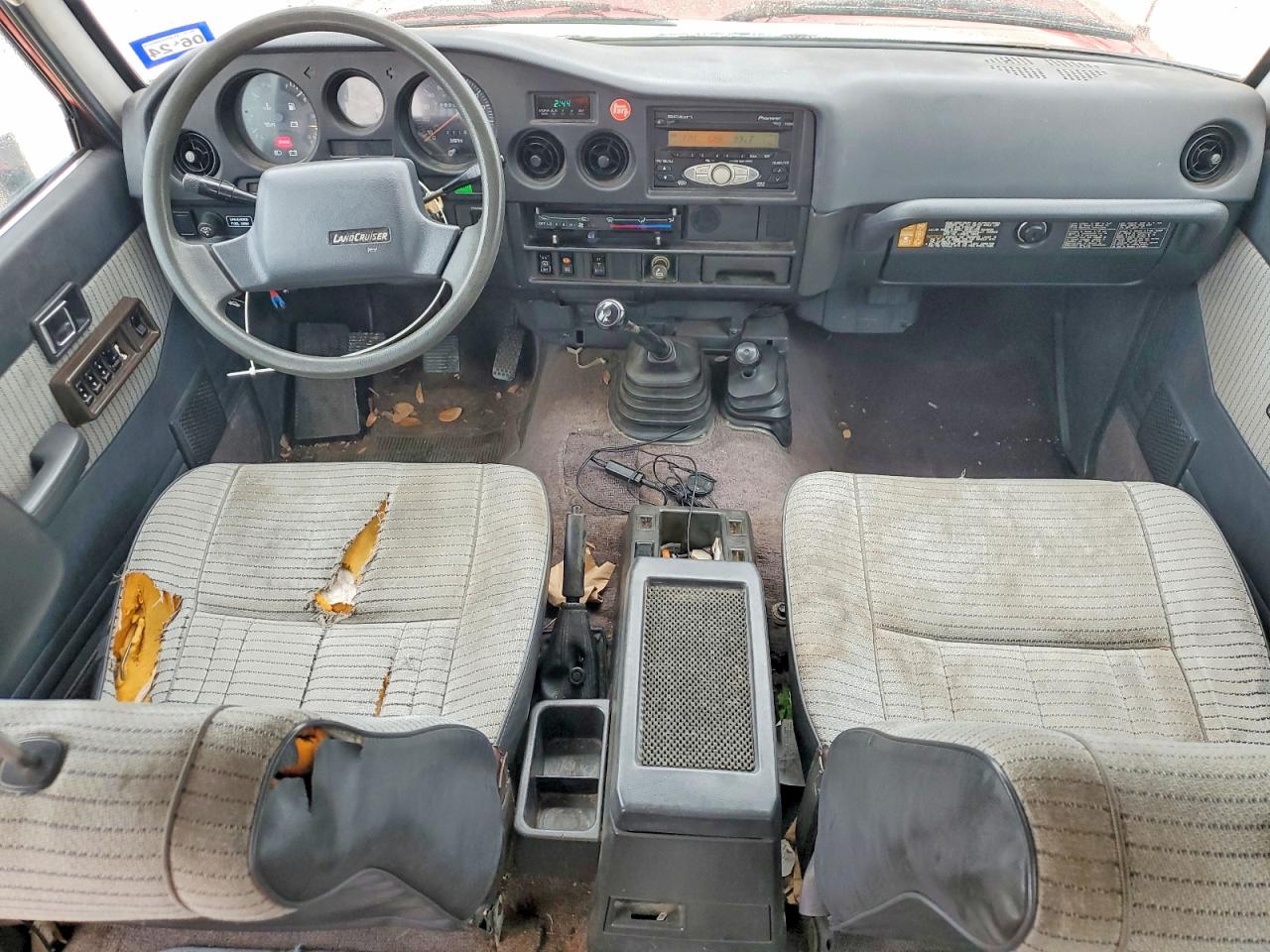 1989 Toyota Land Cruiser Fj62 Gx Red vin: JT3FJ62G9K1111121