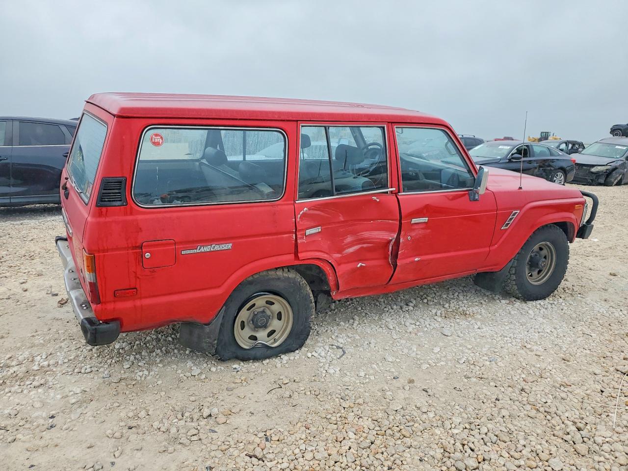 1989 Toyota Land Cruiser Fj62 Gx Red vin: JT3FJ62G9K1111121
