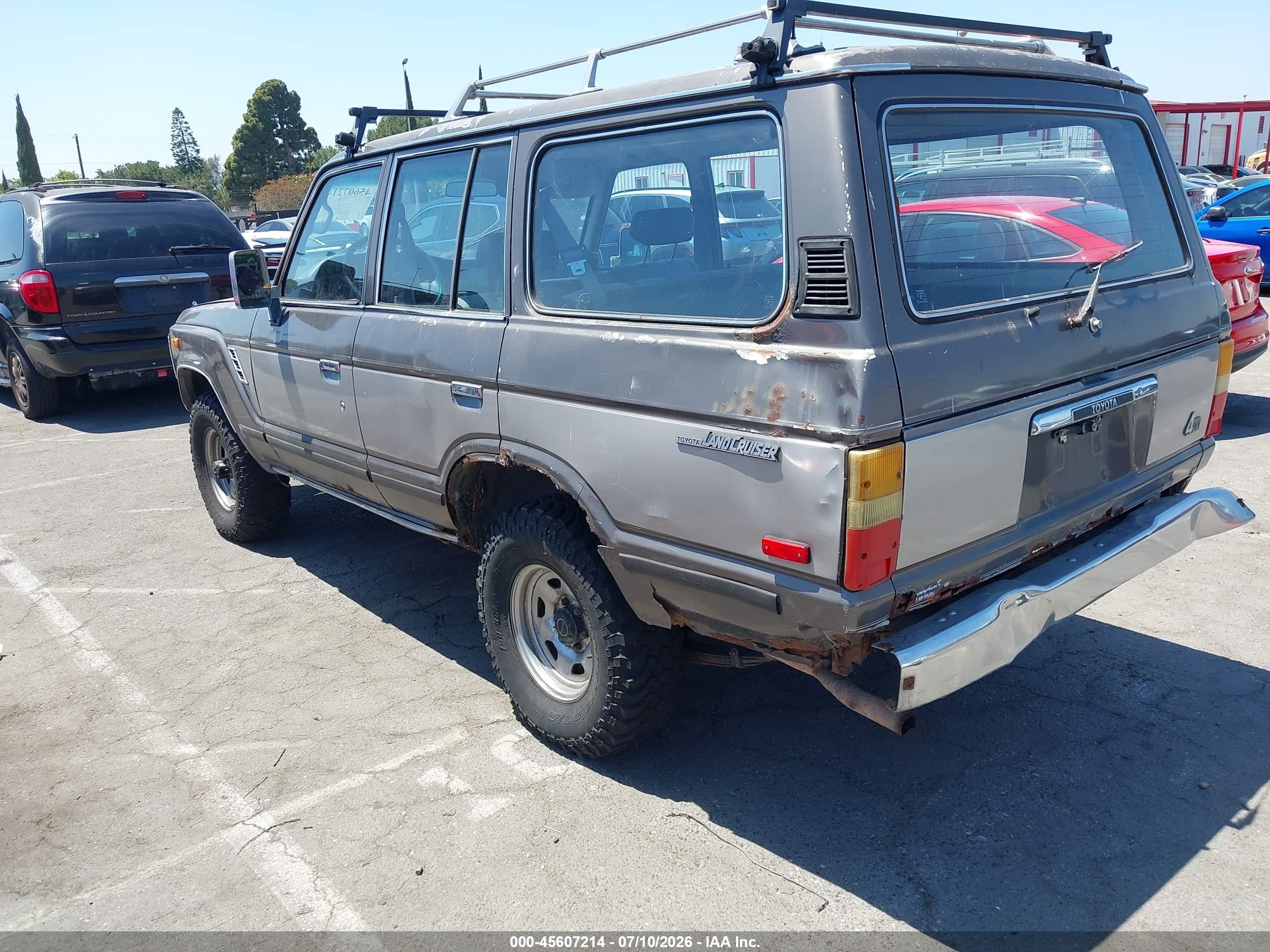 1989 Toyota Land Cruiser Fj62 Gx Серый vin: JT3FJ62GXK0096263