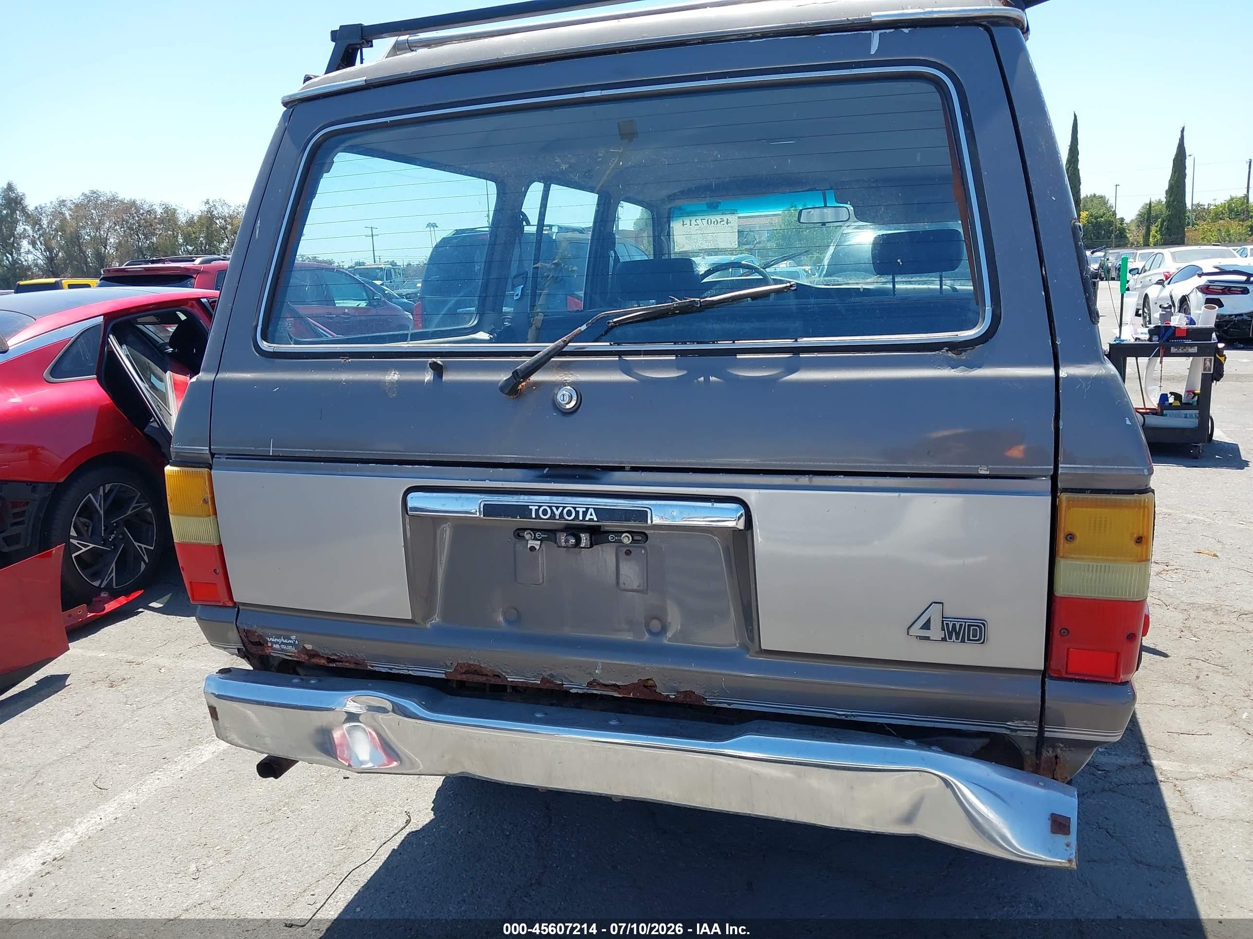 1989 Toyota Land Cruiser Fj62 Gx Серый vin: JT3FJ62GXK0096263