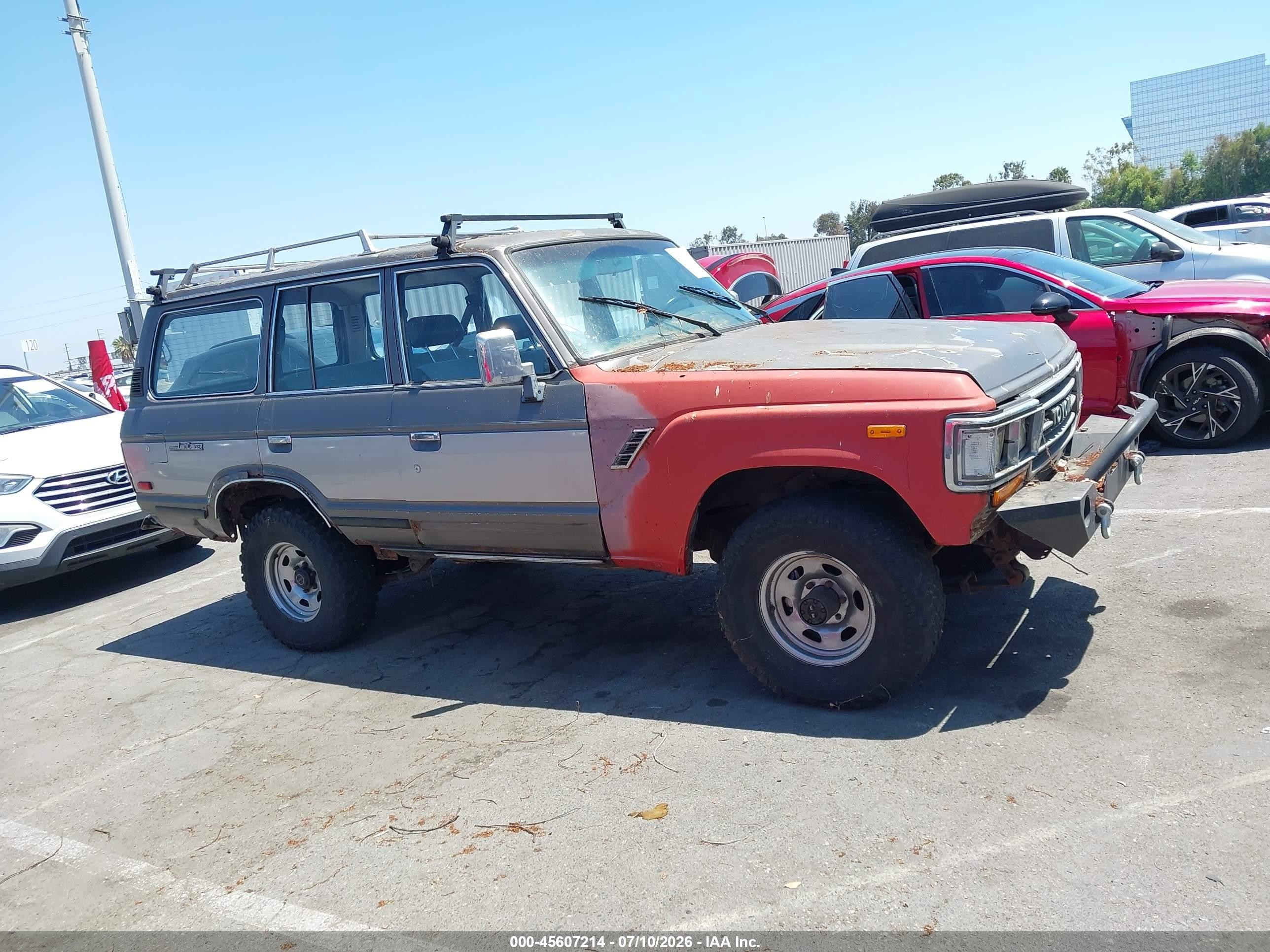 1989 Toyota Land Cruiser Fj62 Gx Серый vin: JT3FJ62GXK0096263