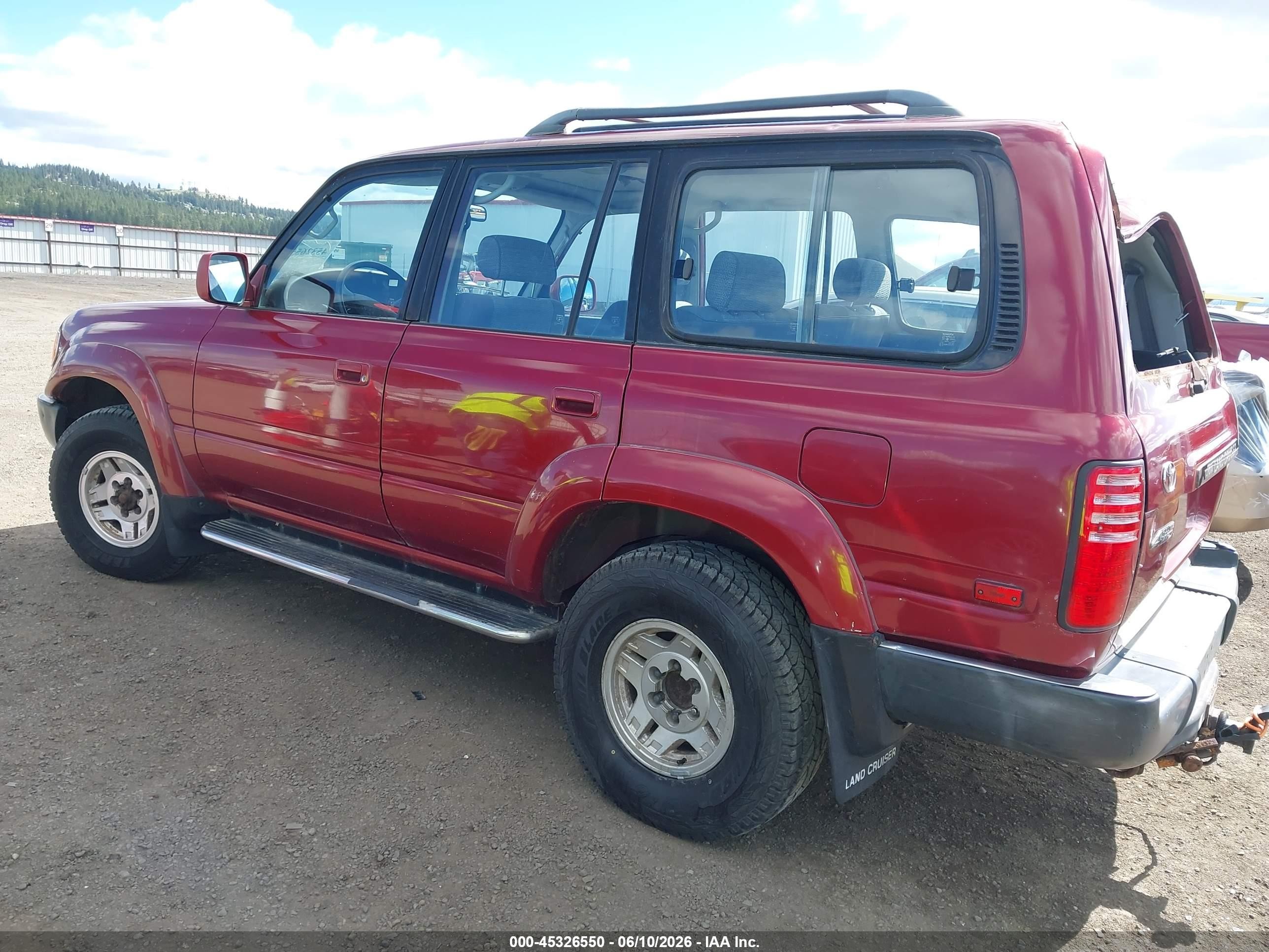 1991 Toyota Land Cruiser Fj80 Красный vin: JT3FJ80W1M0031777