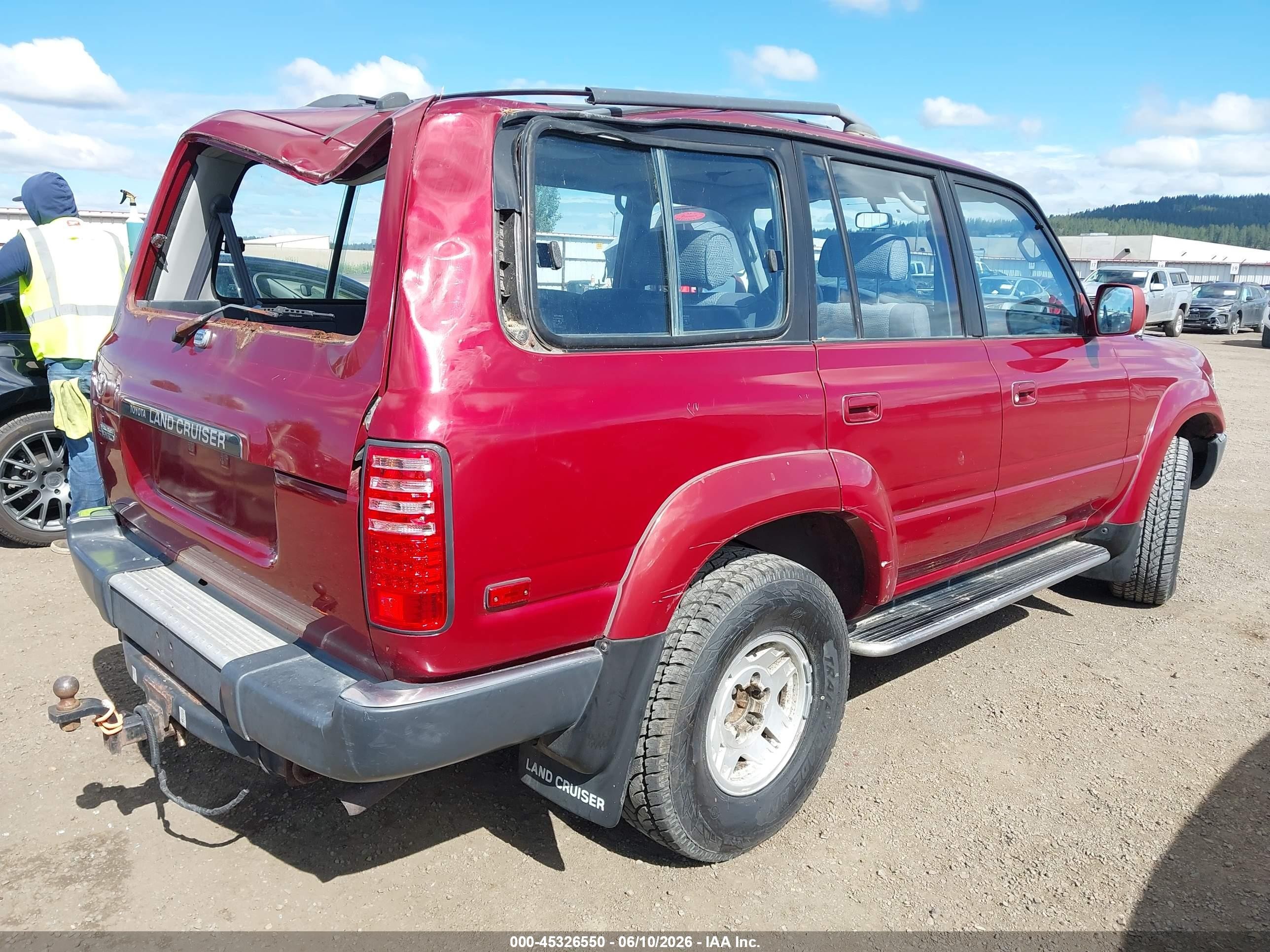 1991 Toyota Land Cruiser Fj80 Красный vin: JT3FJ80W1M0031777