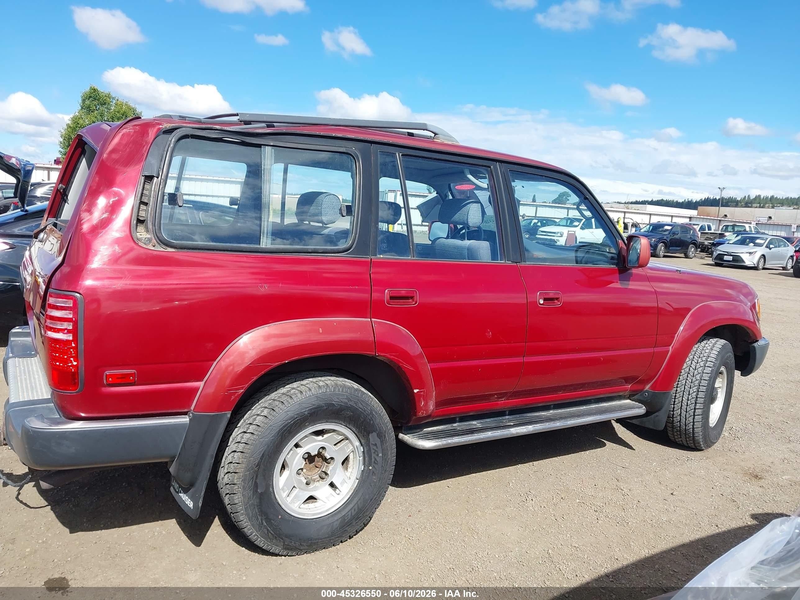 1991 Toyota Land Cruiser Fj80 Красный vin: JT3FJ80W1M0031777