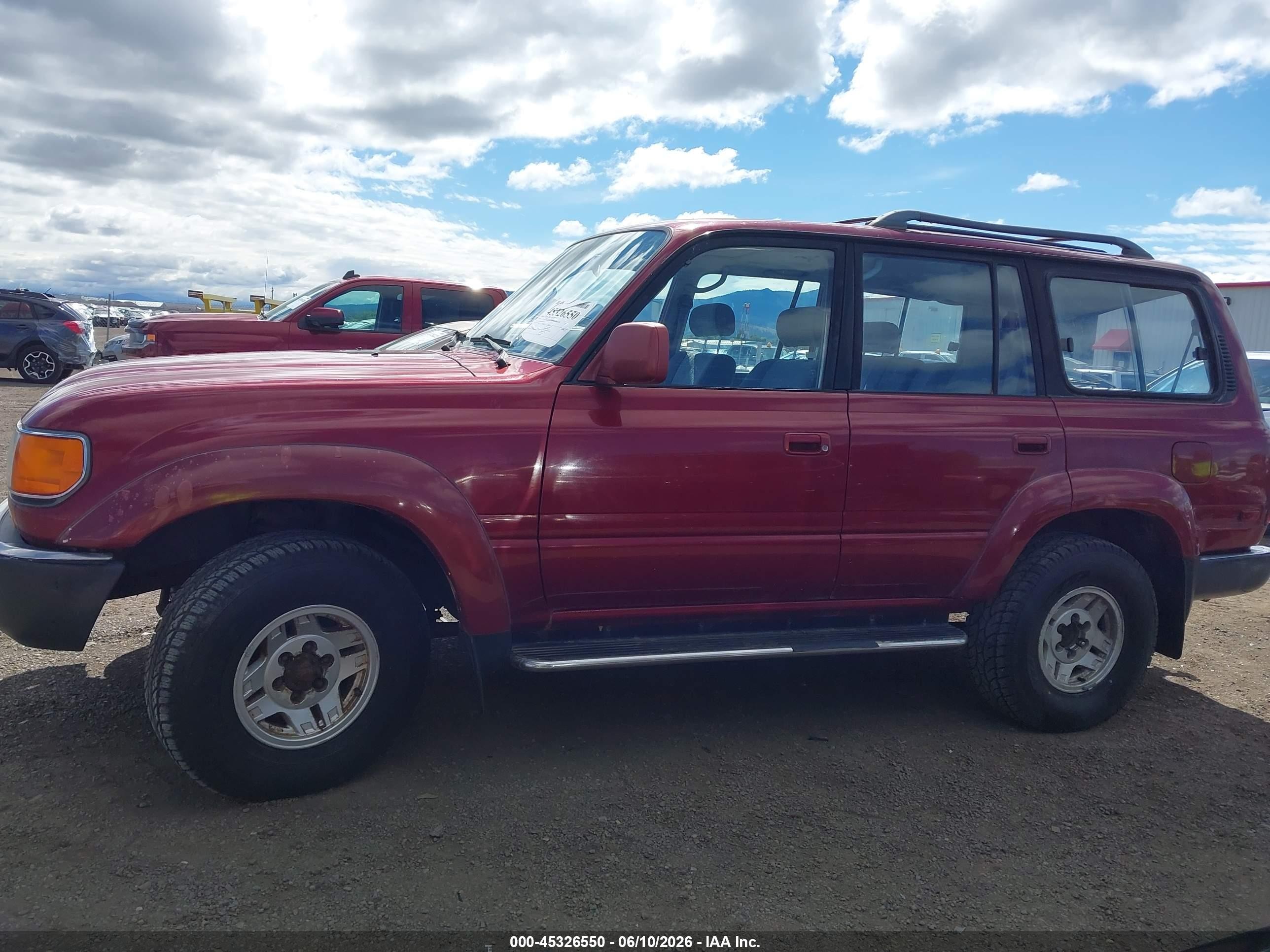 1991 Toyota Land Cruiser Fj80 Красный vin: JT3FJ80W1M0031777