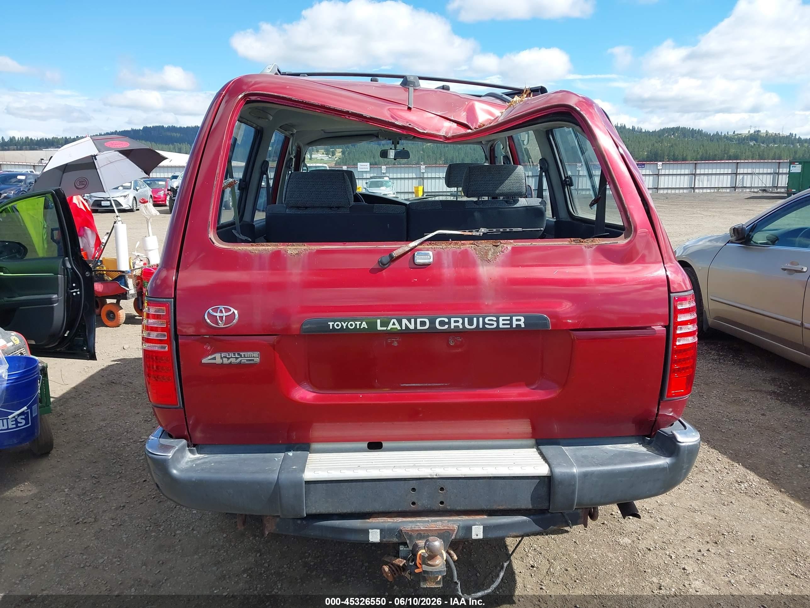 1991 Toyota Land Cruiser Fj80 Красный vin: JT3FJ80W1M0031777