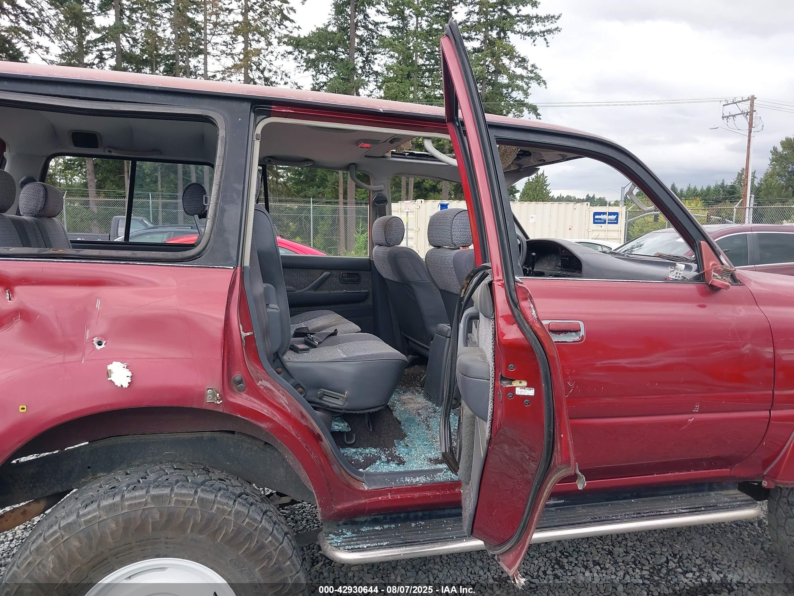 1991 Toyota Land Cruiser Fj80 Красный vin: JT3FJ80W2M0021226