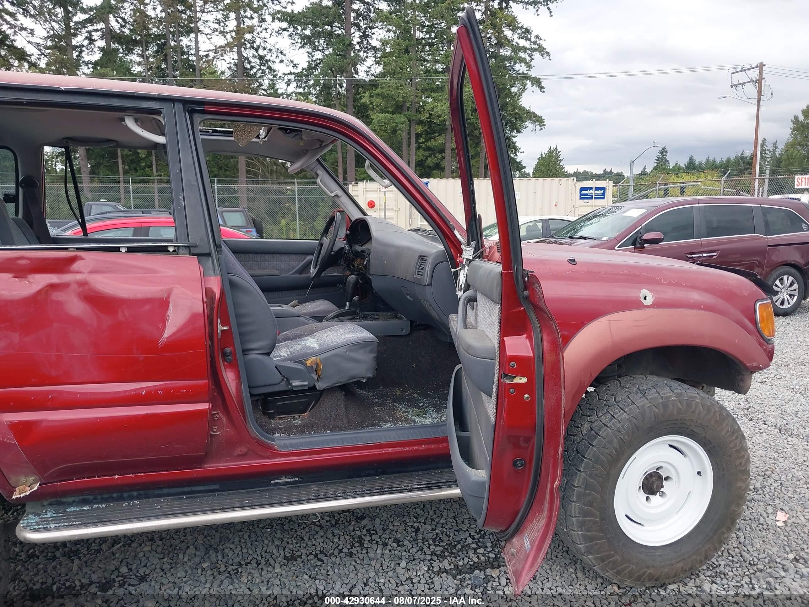1991 Toyota Land Cruiser Fj80 Красный vin: JT3FJ80W2M0021226