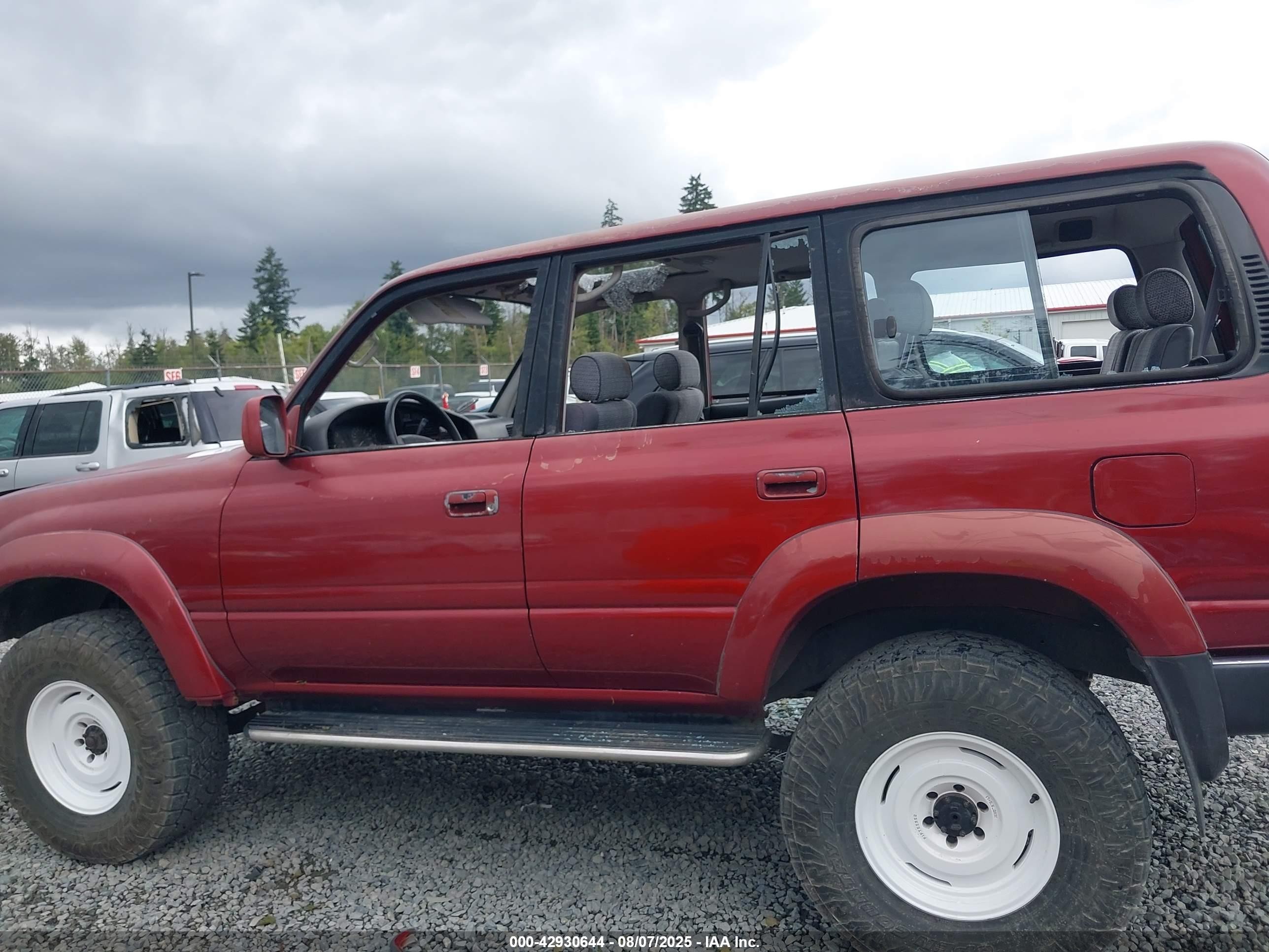 1991 Toyota Land Cruiser Fj80 Красный vin: JT3FJ80W2M0021226