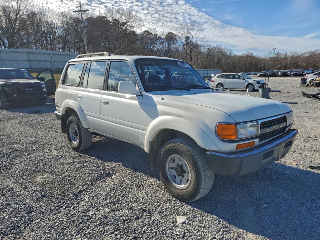 1992 Toyota Land Cruiser Fj80 White vin: JT3FJ80W2N0049495