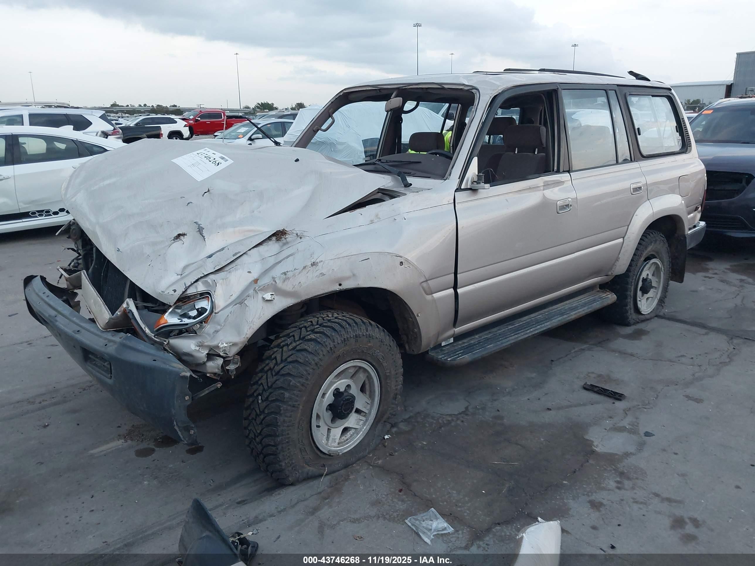1992 Toyota Land Cruiser Fj80 Beige vin: JT3FJ80W3N0042202