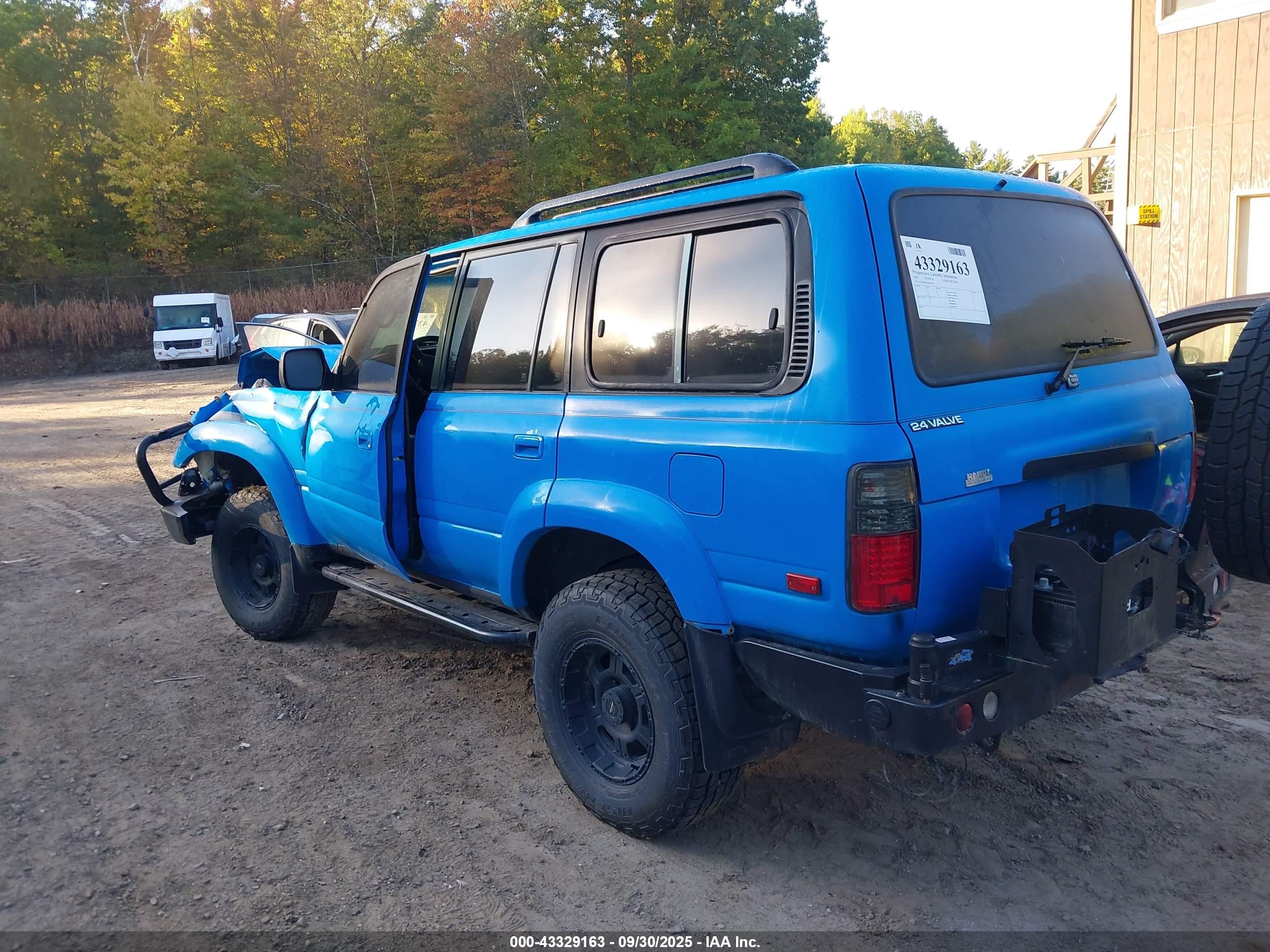 1992 Toyota Land Cruiser Fj80 Blue vin: JT3FJ80W3N0050249