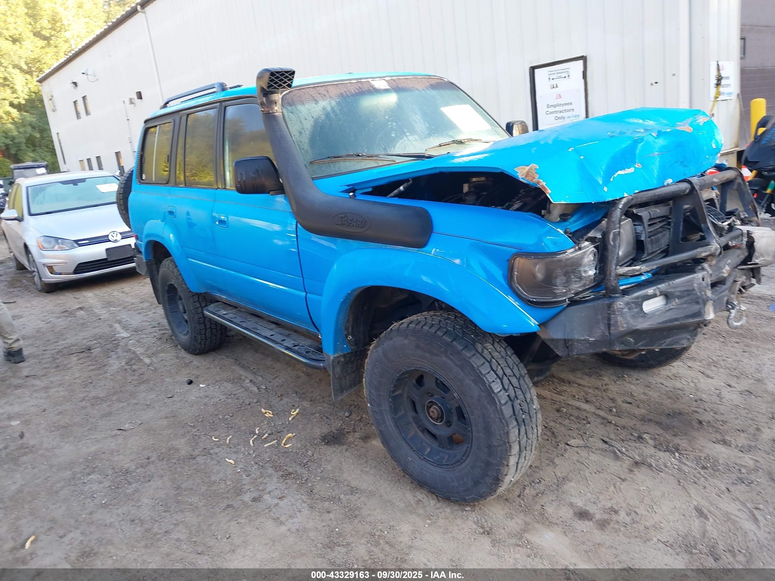 1992 Toyota Land Cruiser Fj80 Синий vin: JT3FJ80W3N0050249
