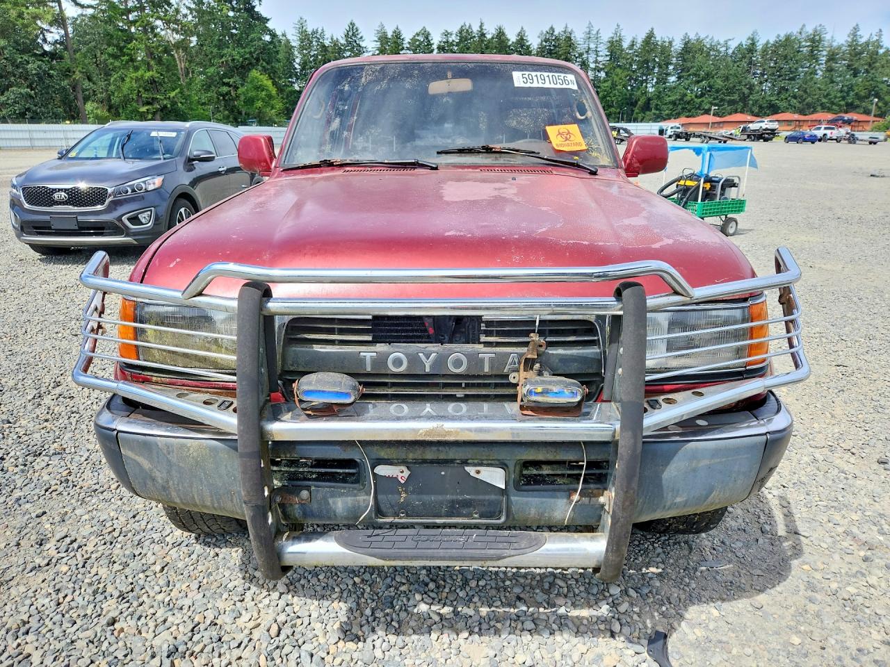 1992 Toyota Land Cruiser Fj80 Красный vin: JT3FJ80W7N0046740