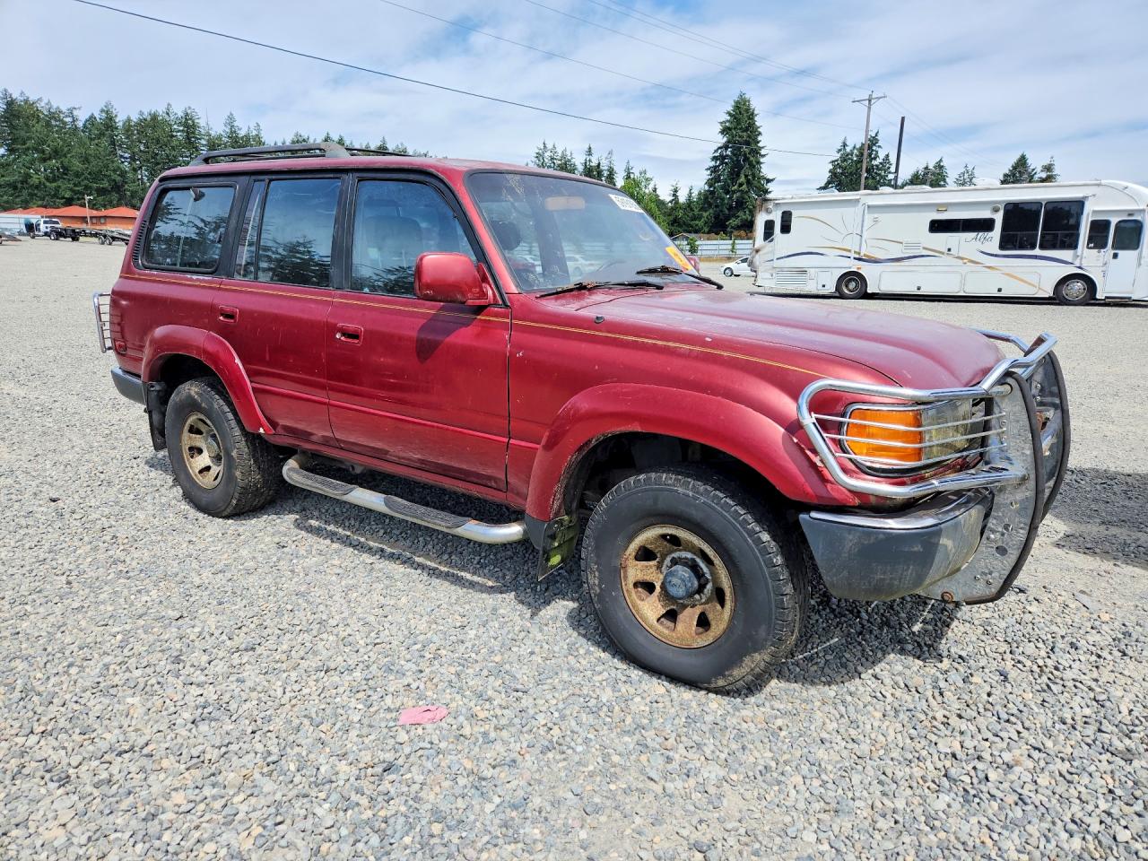 1992 Toyota Land Cruiser Fj80 Красный vin: JT3FJ80W7N0046740