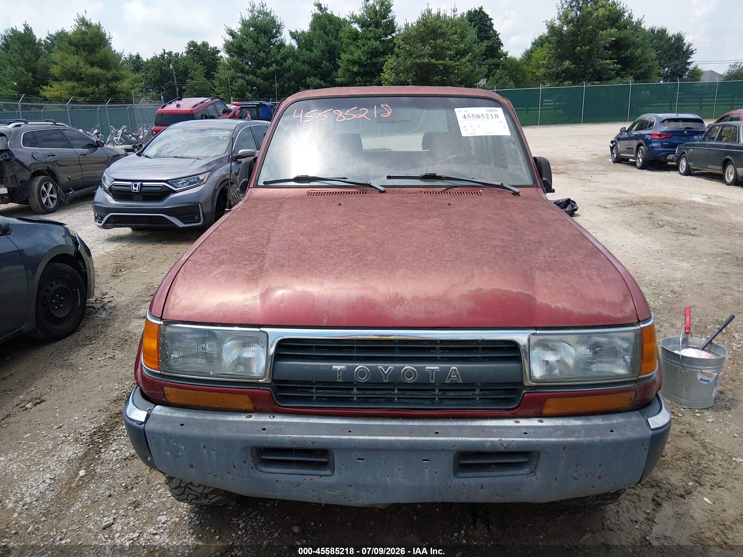 1992 Toyota Land Cruiser Fj80 Red vin: JT3FJ80W7N0049783