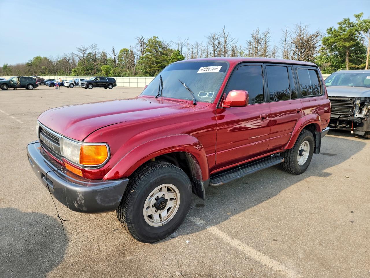 1991 Toyota Land Cruiser Fj80 Burgundy vin: JT3FJ80W9M0026505