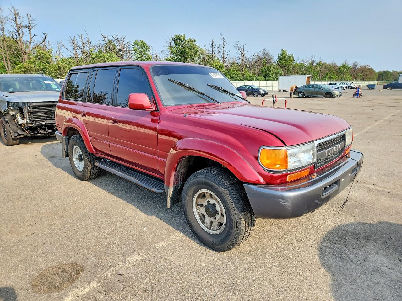1991 Toyota Land Cruiser Fj80 Burgundy vin: JT3FJ80W9M0026505