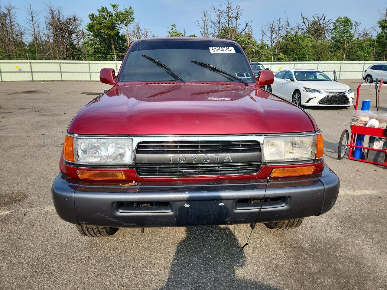 1991 Toyota Land Cruiser Fj80 Burgundy vin: JT3FJ80W9M0026505