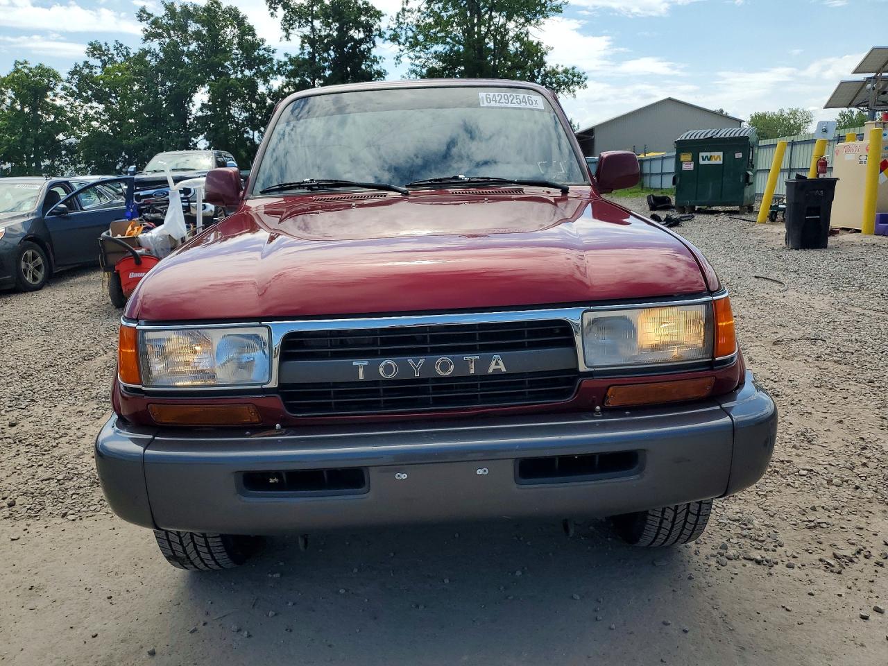 1991 Toyota Land Cruiser Fj80 Red vin: JT3FJ80W9M0026505