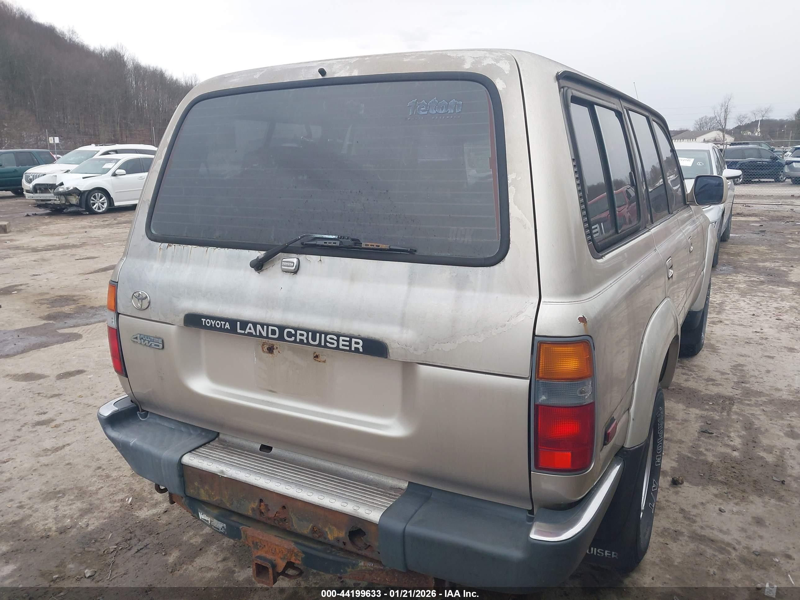 1992 Toyota Land Cruiser Fj80 Золотой vin: JT3FJ80W9N0048490