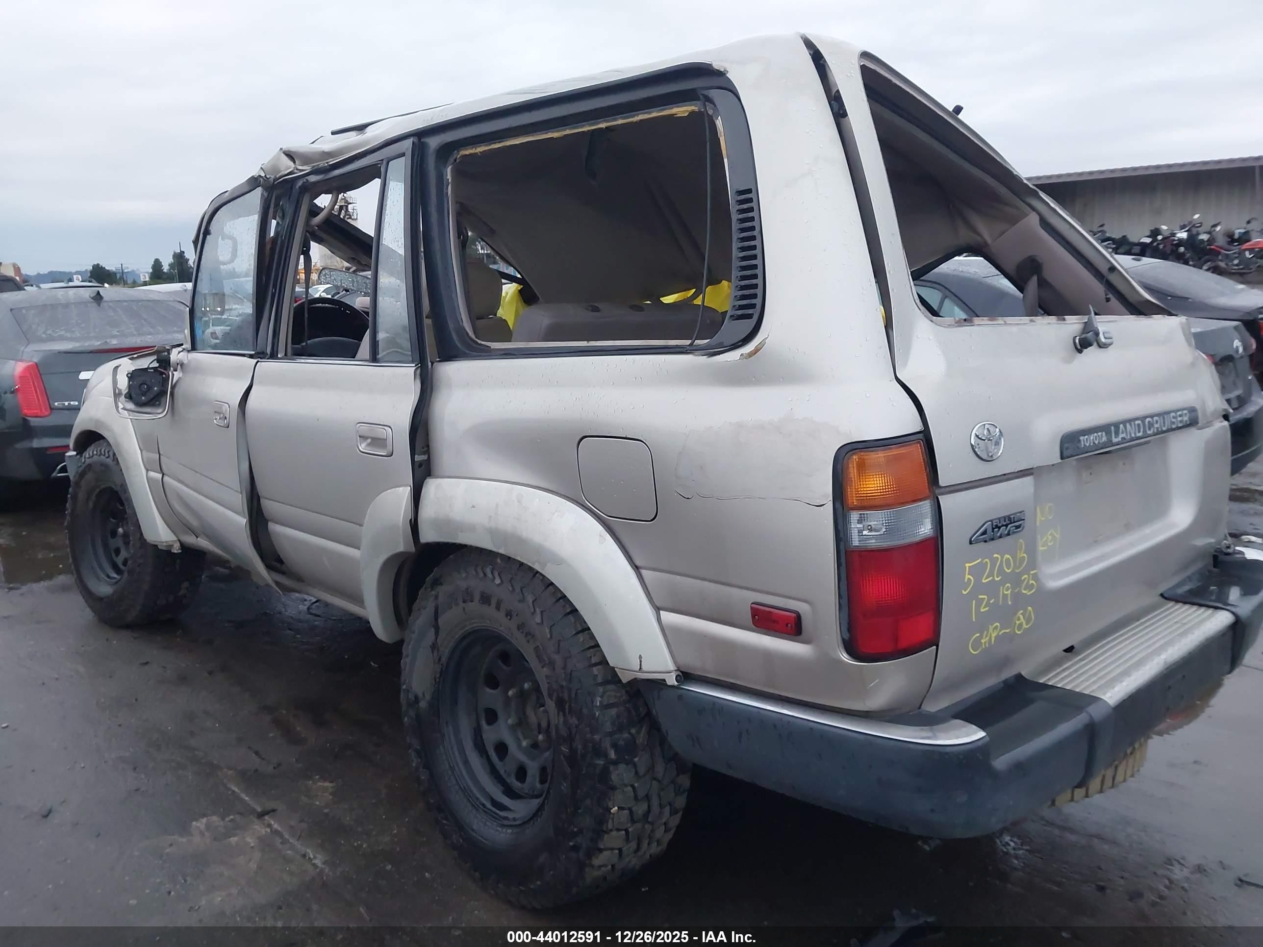 1991 Toyota Land Cruiser Fj80 Champagne vin: JT3FJ80WXM0004366