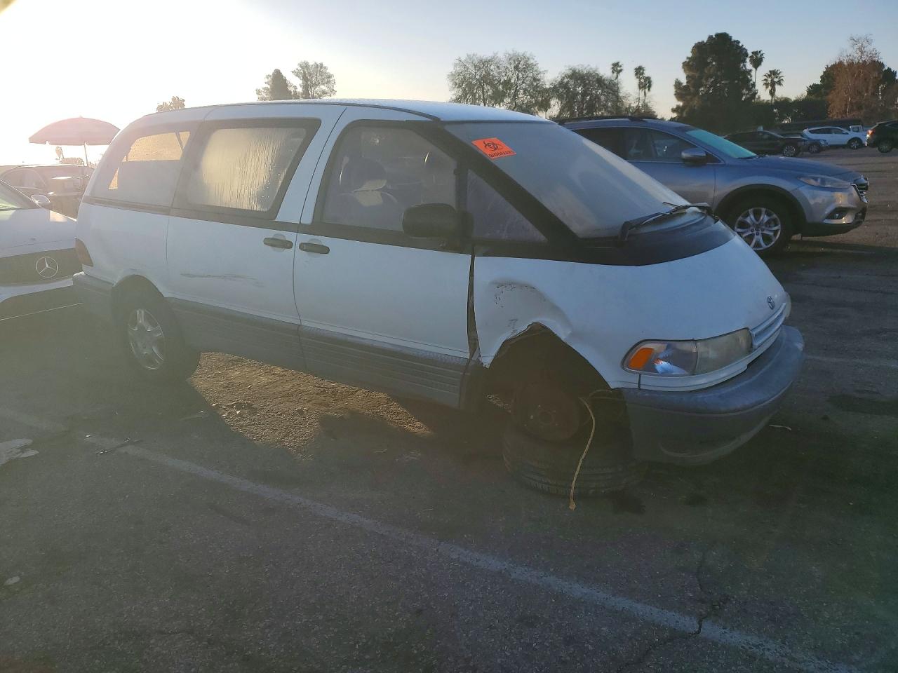 1997 Toyota Previa Dx White vin: JT3GK12M4V1270207