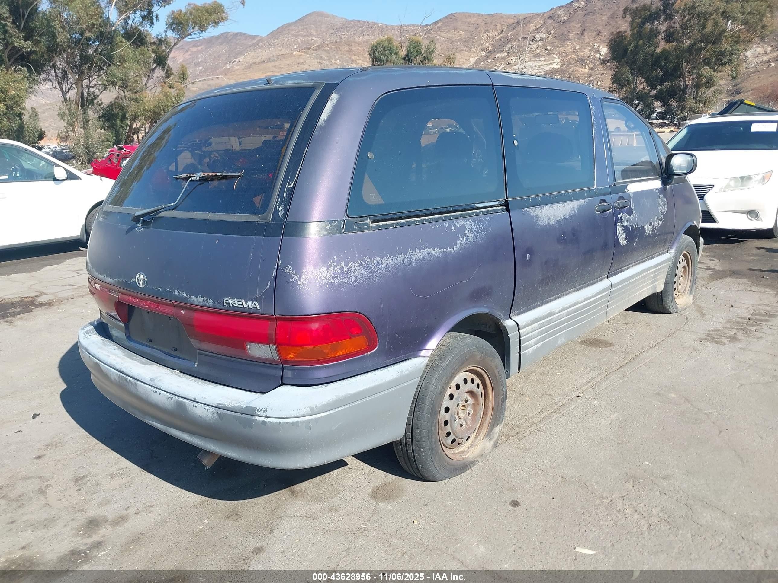 1997 Toyota Previa Dx S/c Purple vin: JT3GK12M9V1247425