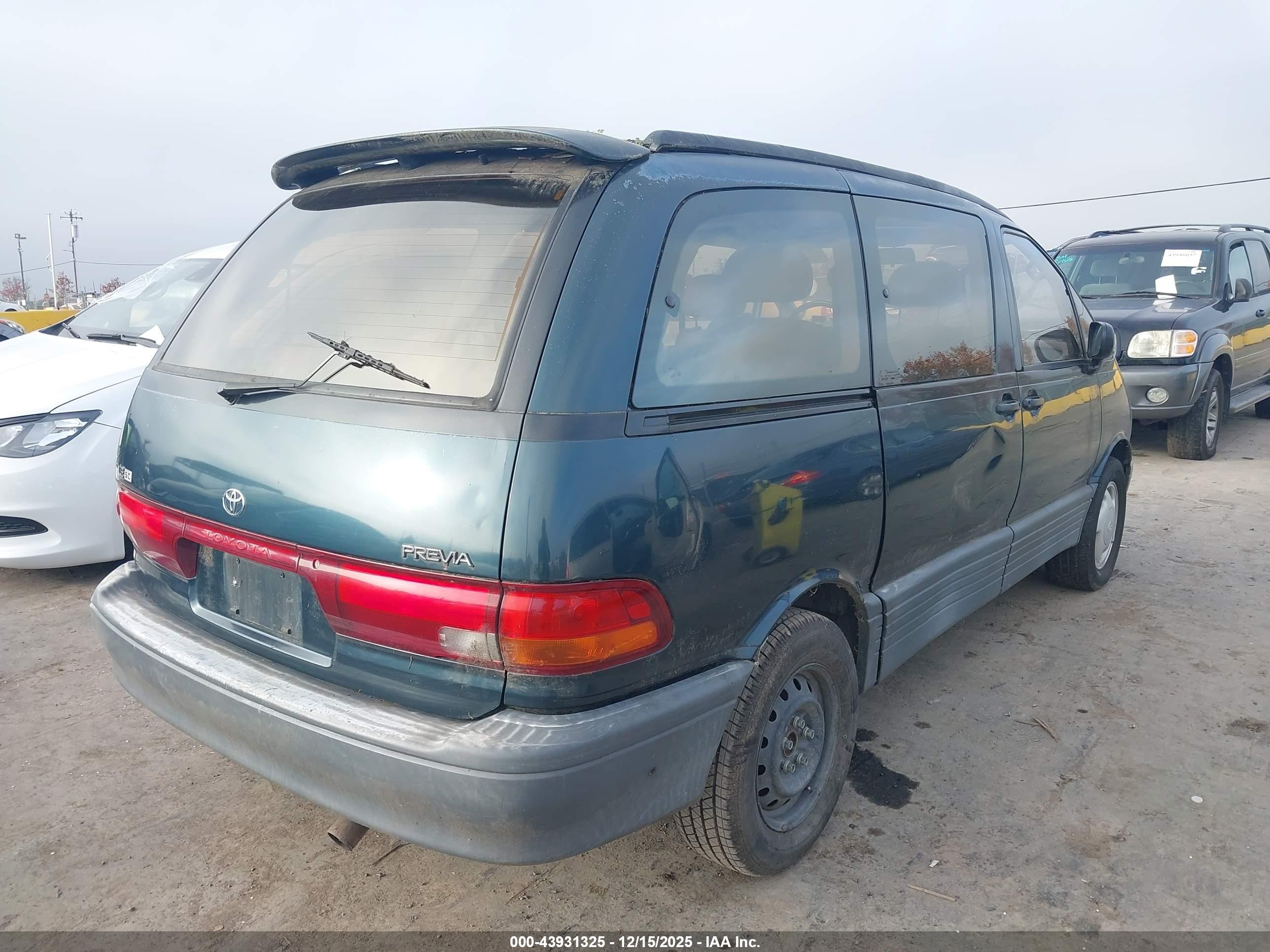 1997 Toyota Previa Le S/c Green vin: JT3GK13M2V1278482