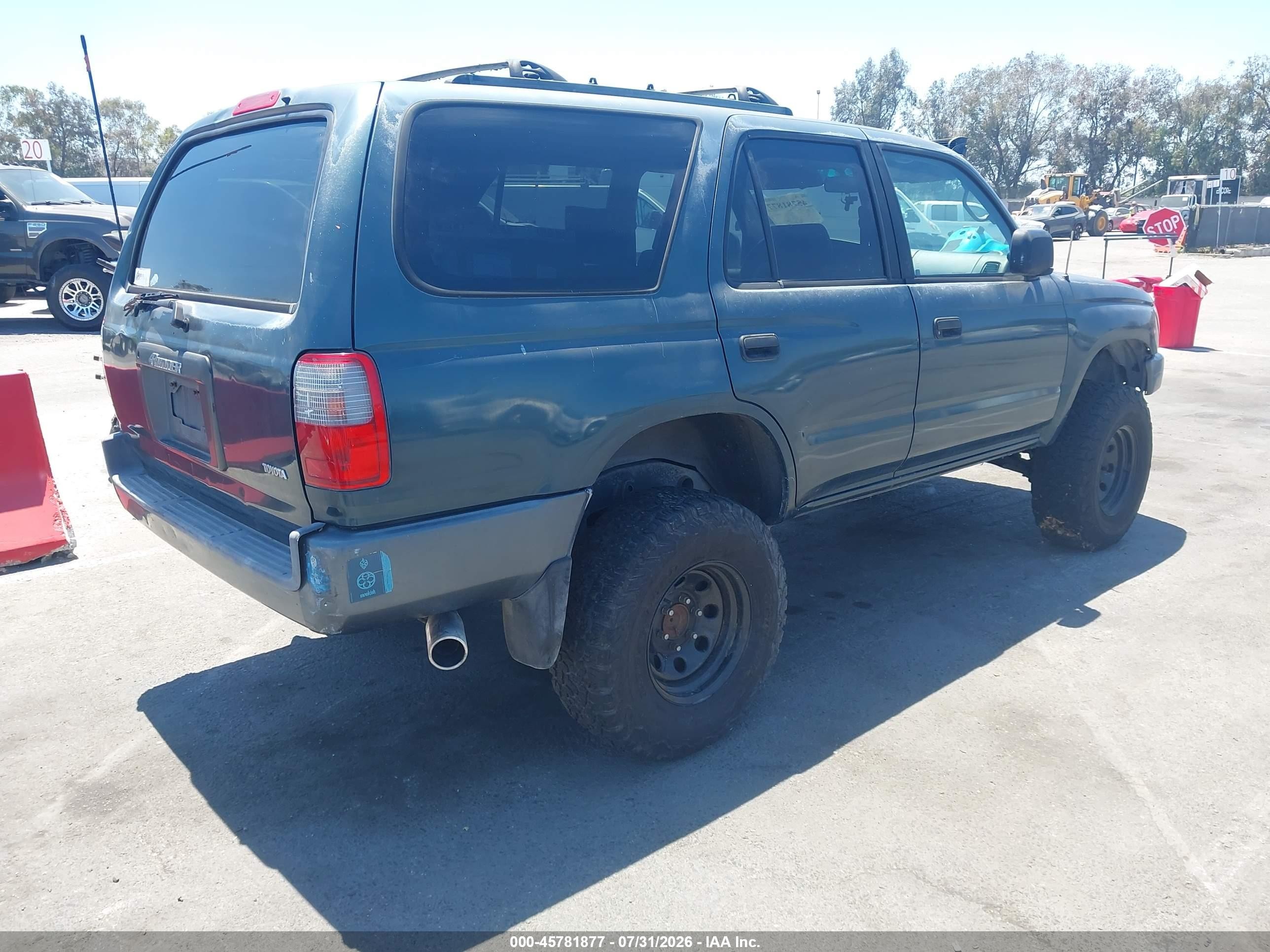 1997 Toyota 4runner   Green vin: JT3GM84R7V0009820