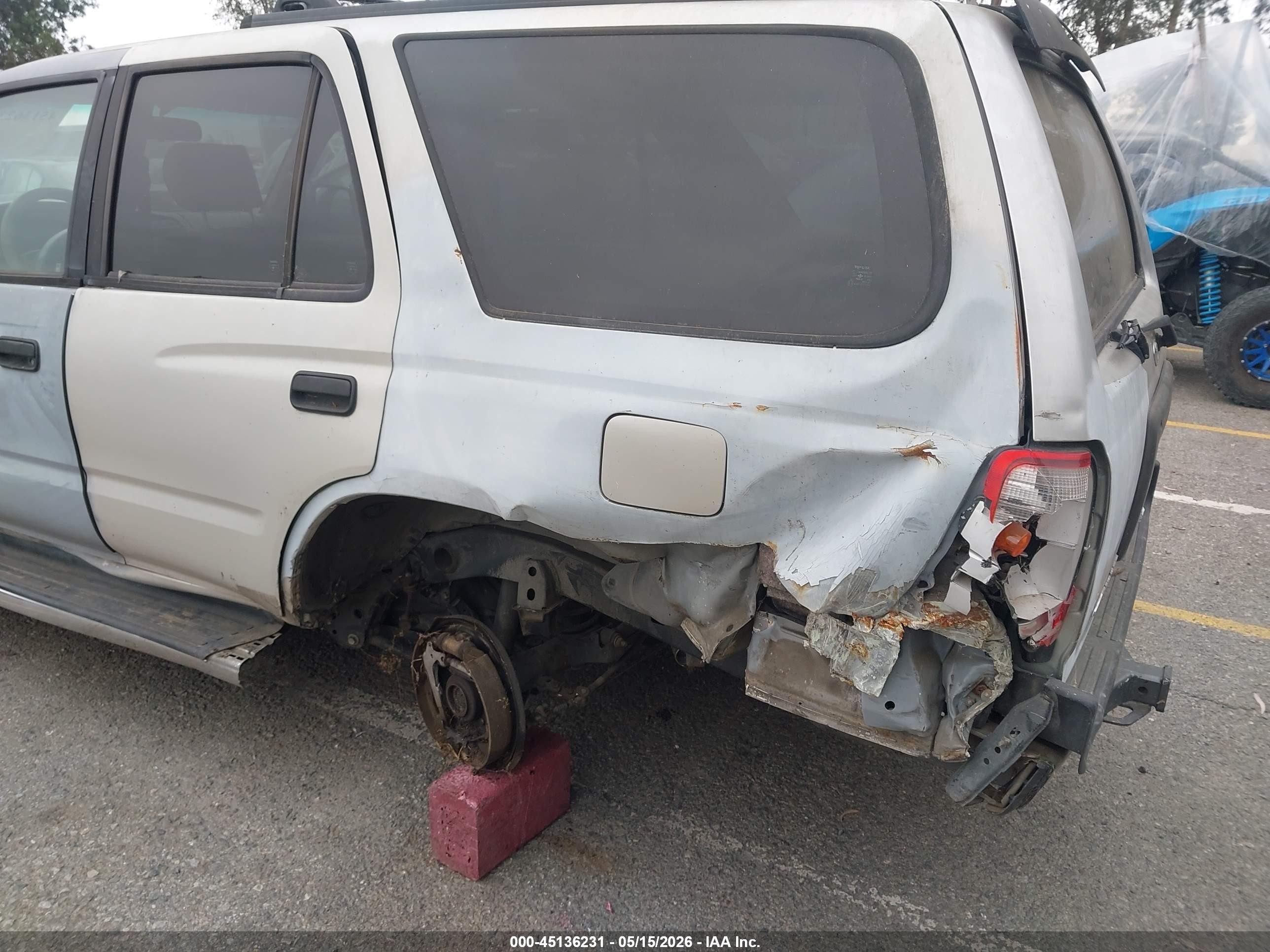 1997 Toyota 4runner Gray vin: JT3GM84R8V0019742