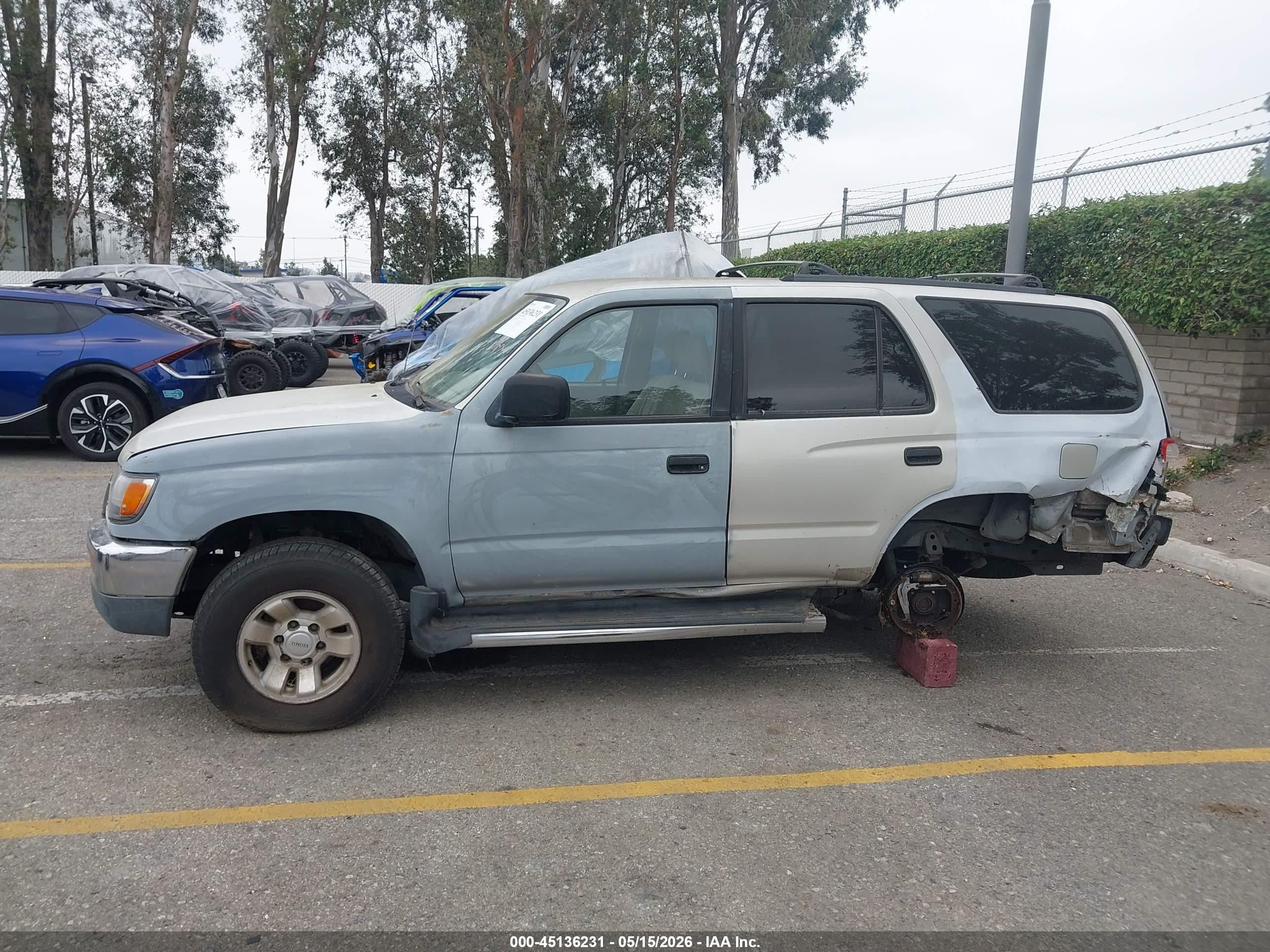 1997 Toyota 4runner Gray vin: JT3GM84R8V0019742
