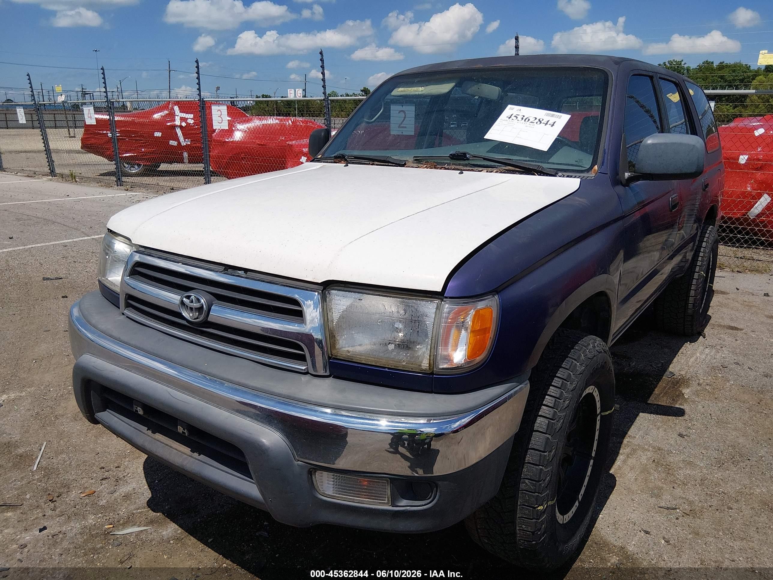 1999 Toyota 4runner   Blue vin: JT3GM84R8X0042425