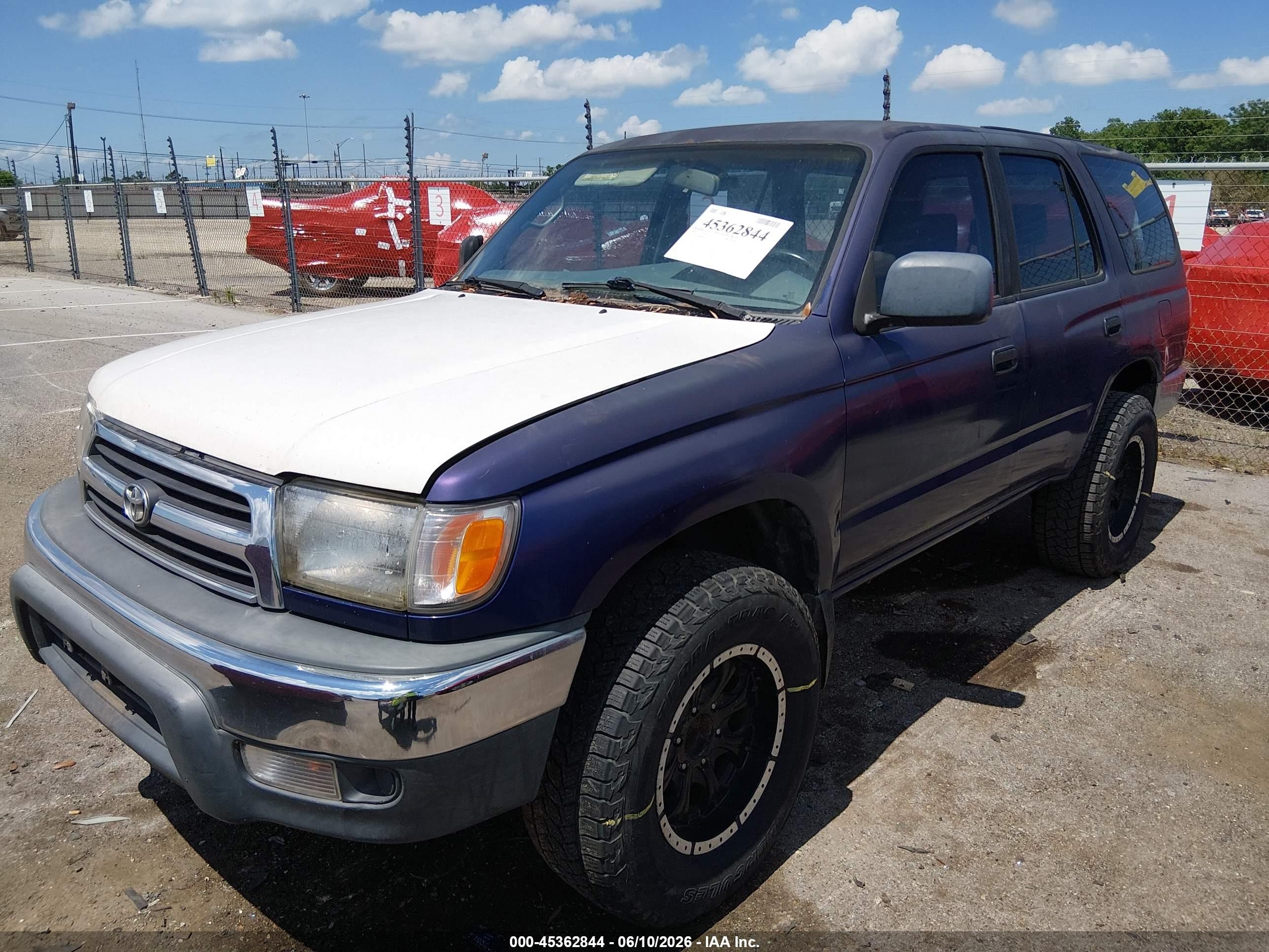 1999 Toyota 4runner   Blue vin: JT3GM84R8X0042425