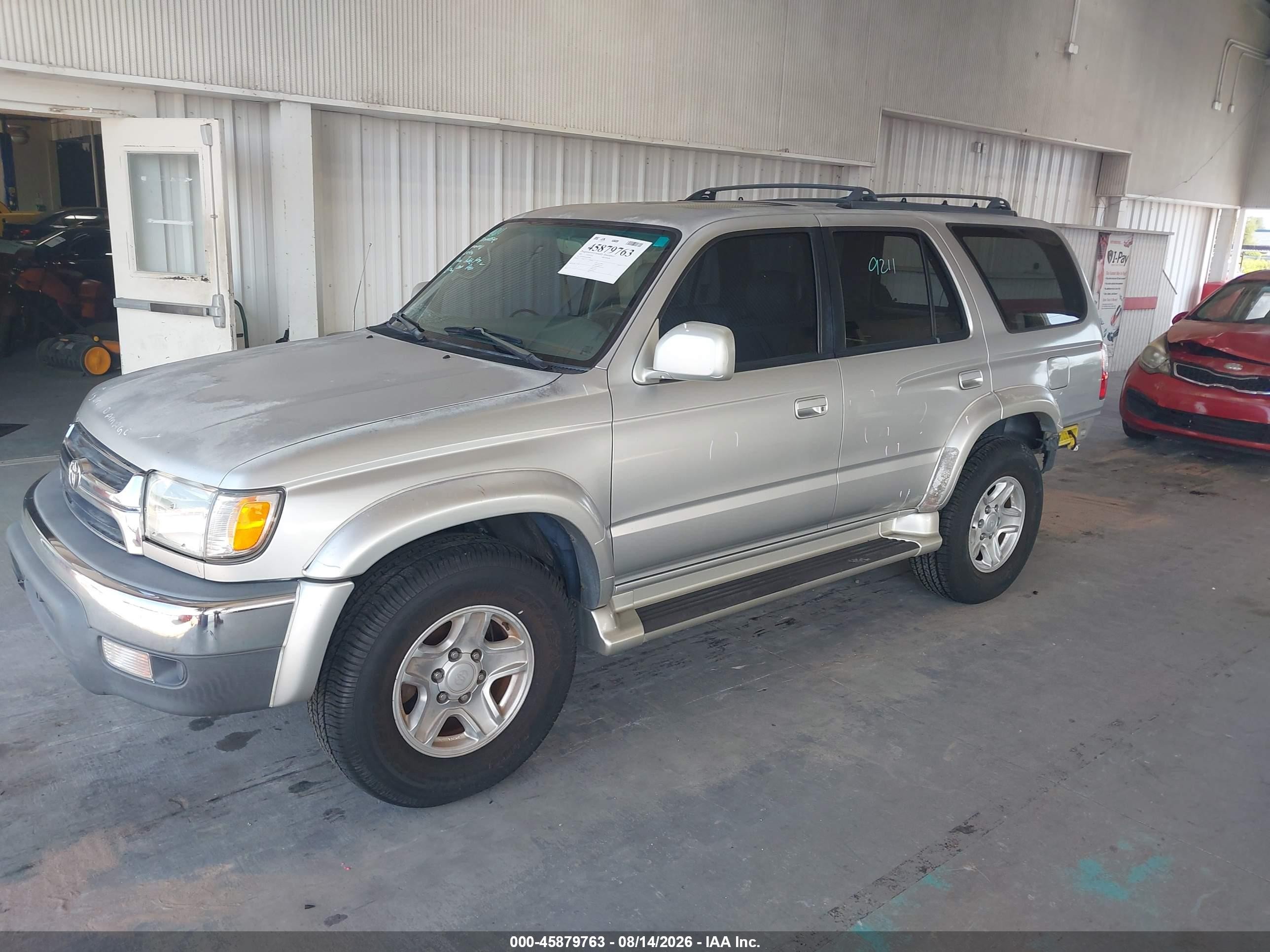 2002 Toyota 4runner Sr5 V6 Silver vin: JT3GN86R020234280