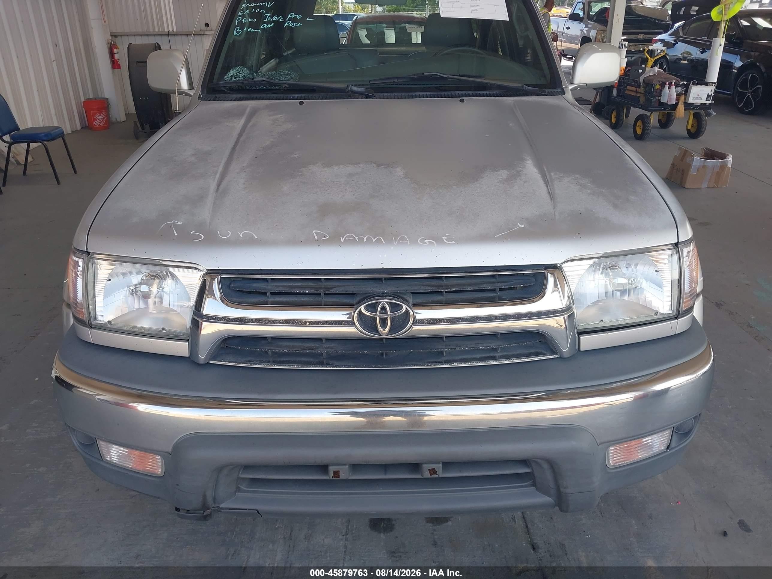 2002 Toyota 4runner Sr5 V6 Silver vin: JT3GN86R020234280
