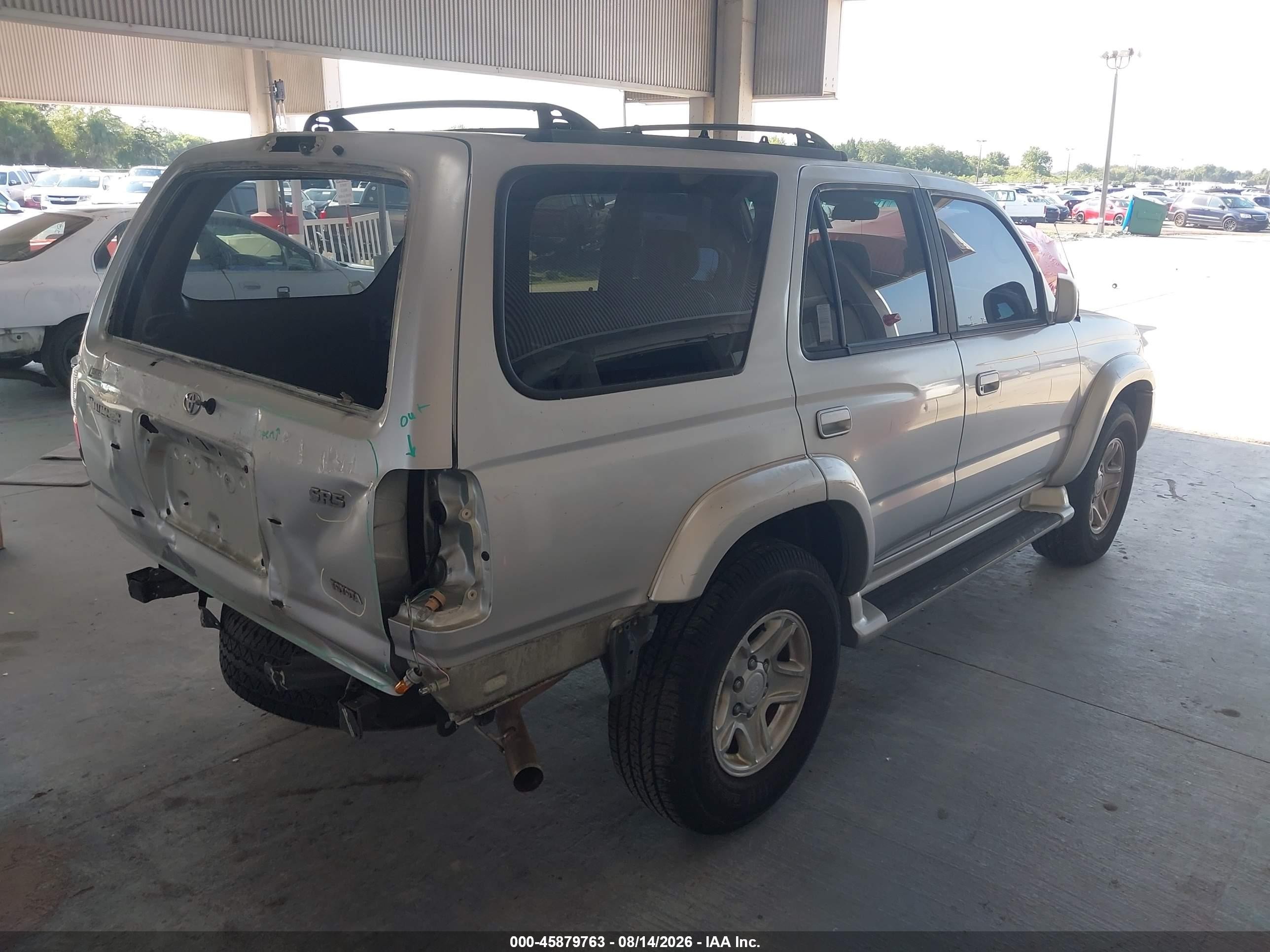 2002 Toyota 4runner Sr5 V6 Silver vin: JT3GN86R020234280