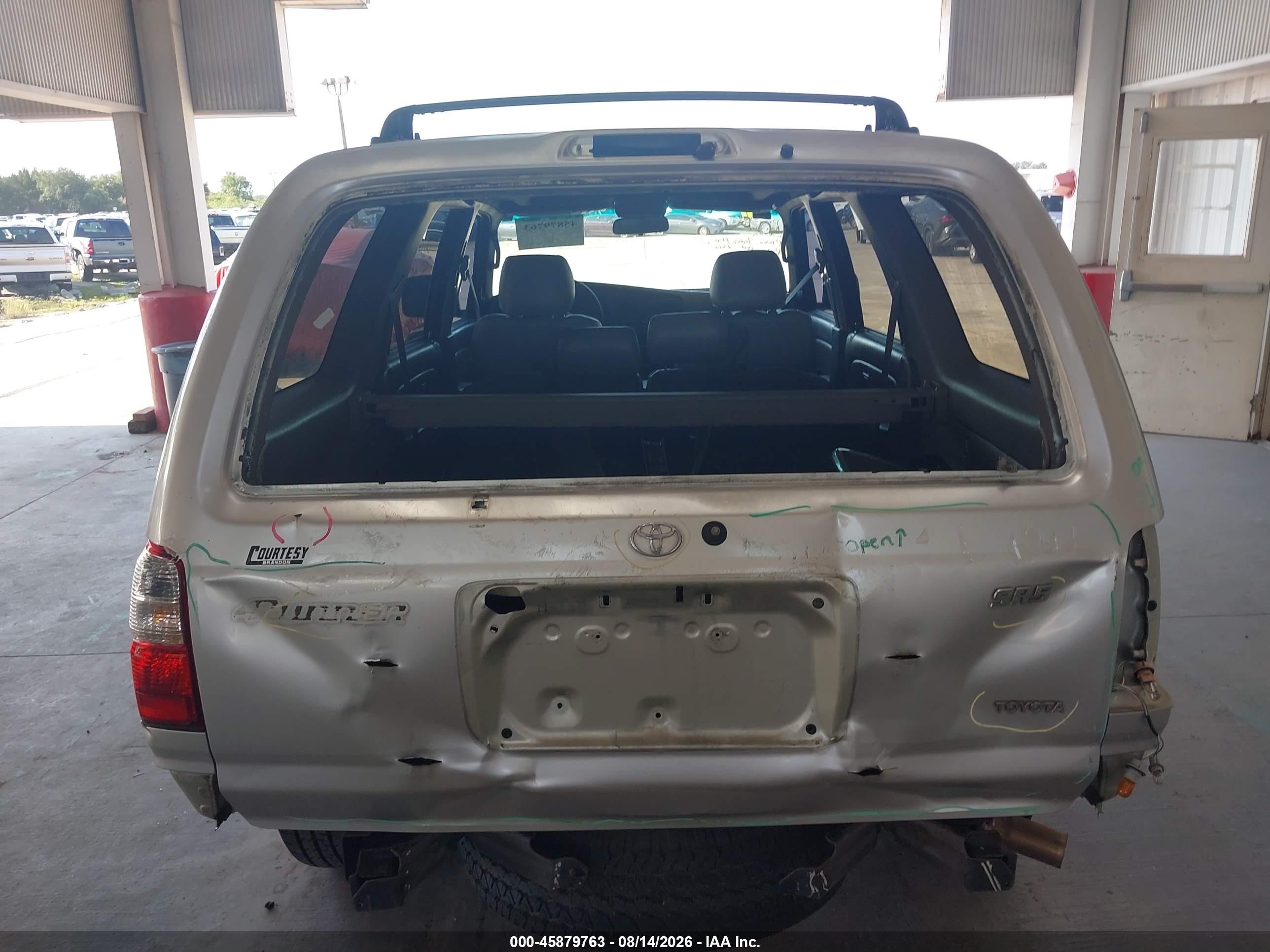 2002 Toyota 4runner Sr5 V6 Silver vin: JT3GN86R020234280