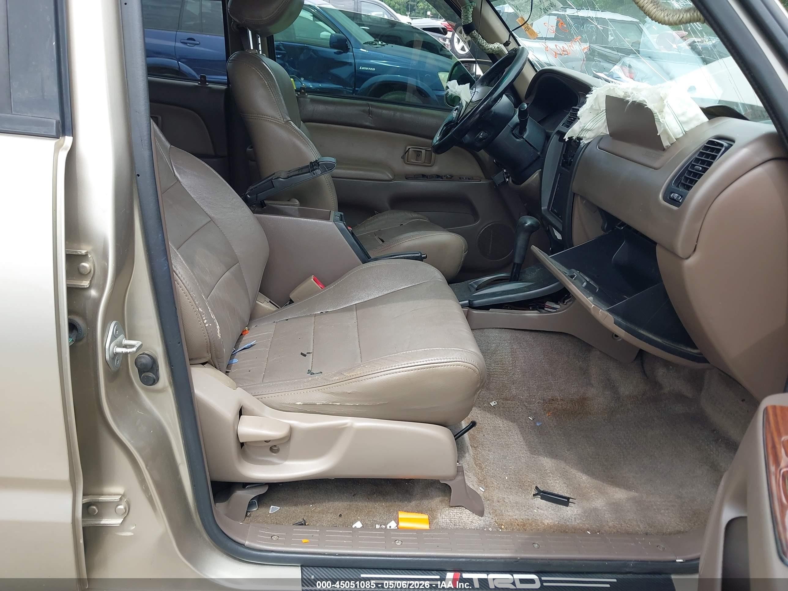 2002 Toyota 4runner Sr5 V6 Tan vin: JT3GN86R020239396