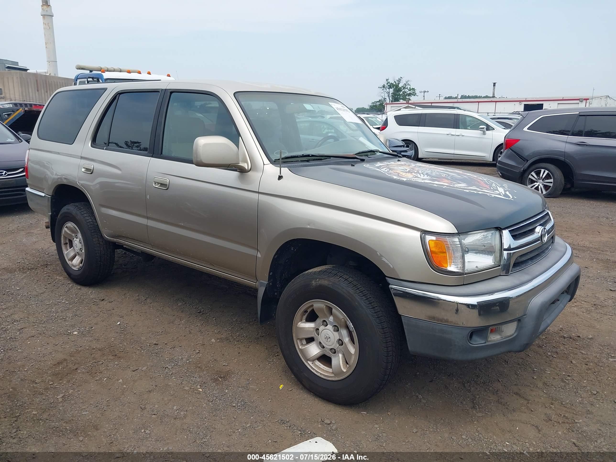 2002 Toyota 4runner Sr5 V6 Золотой vin: JT3GN86R020250303