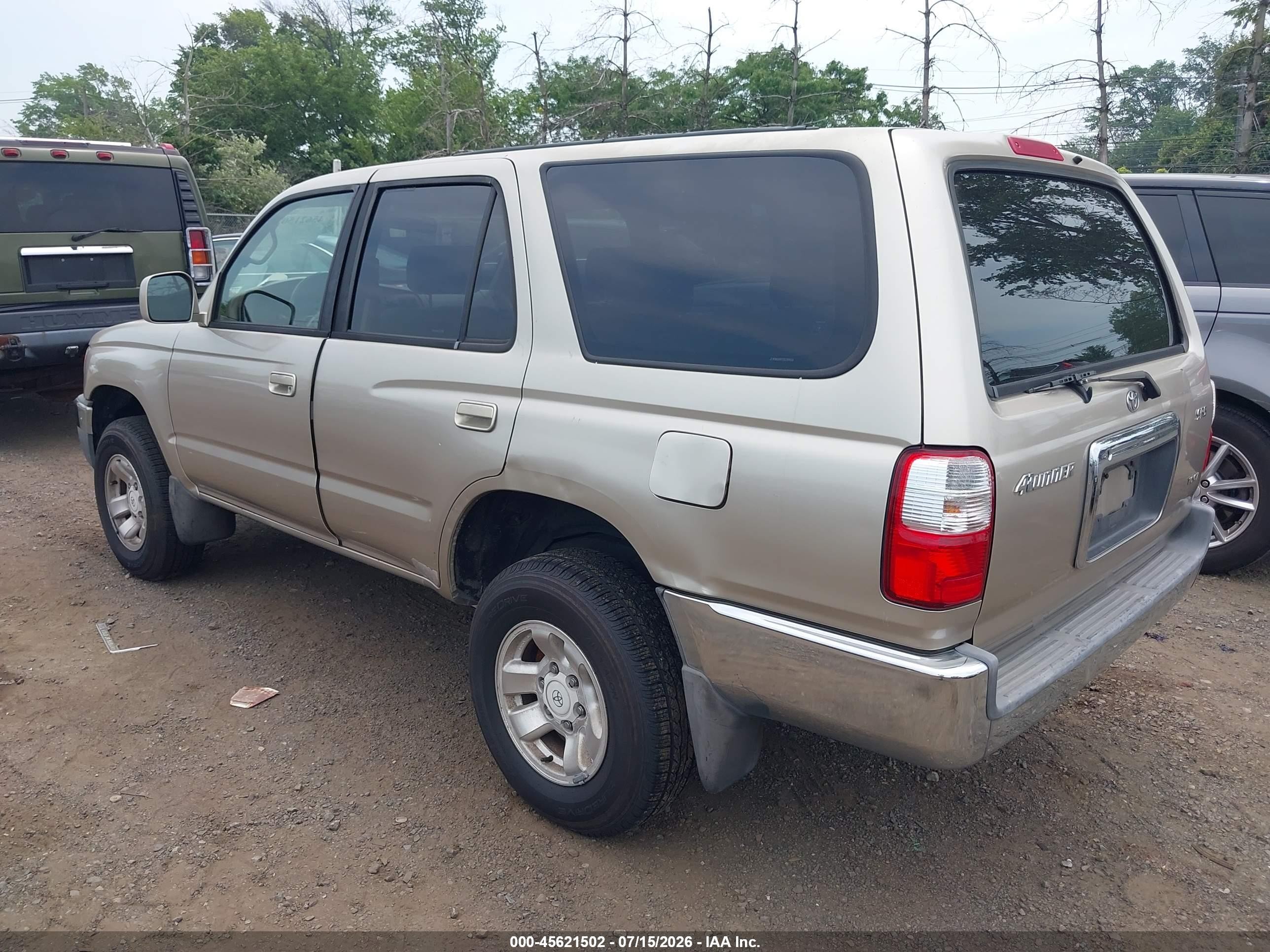 2002 Toyota 4runner Sr5 V6 Золотой vin: JT3GN86R020250303