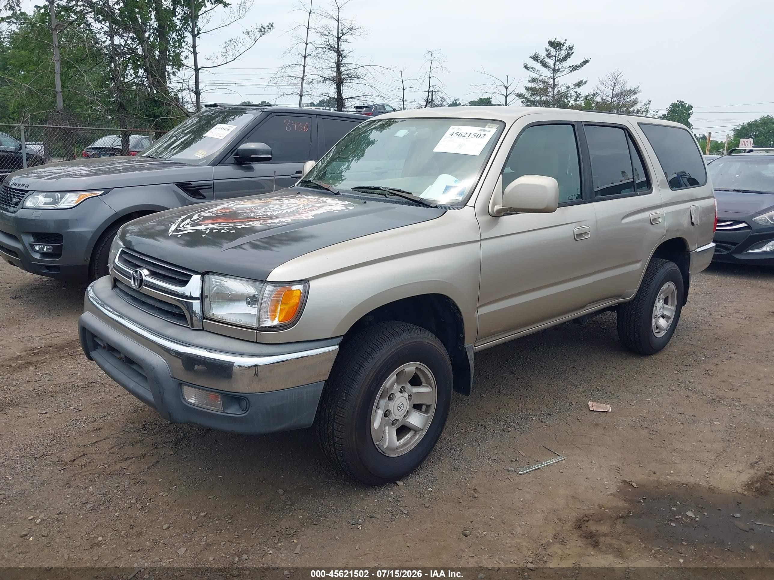2002 Toyota 4runner Sr5 V6 Золотой vin: JT3GN86R020250303
