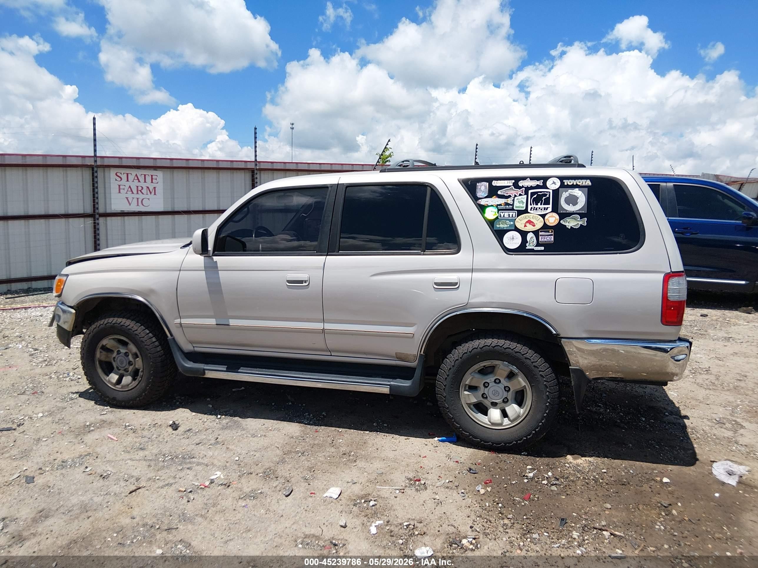 1997 Toyota 4runner Sr5 V6 Желто-коричневый vin: JT3GN86R0V0048954